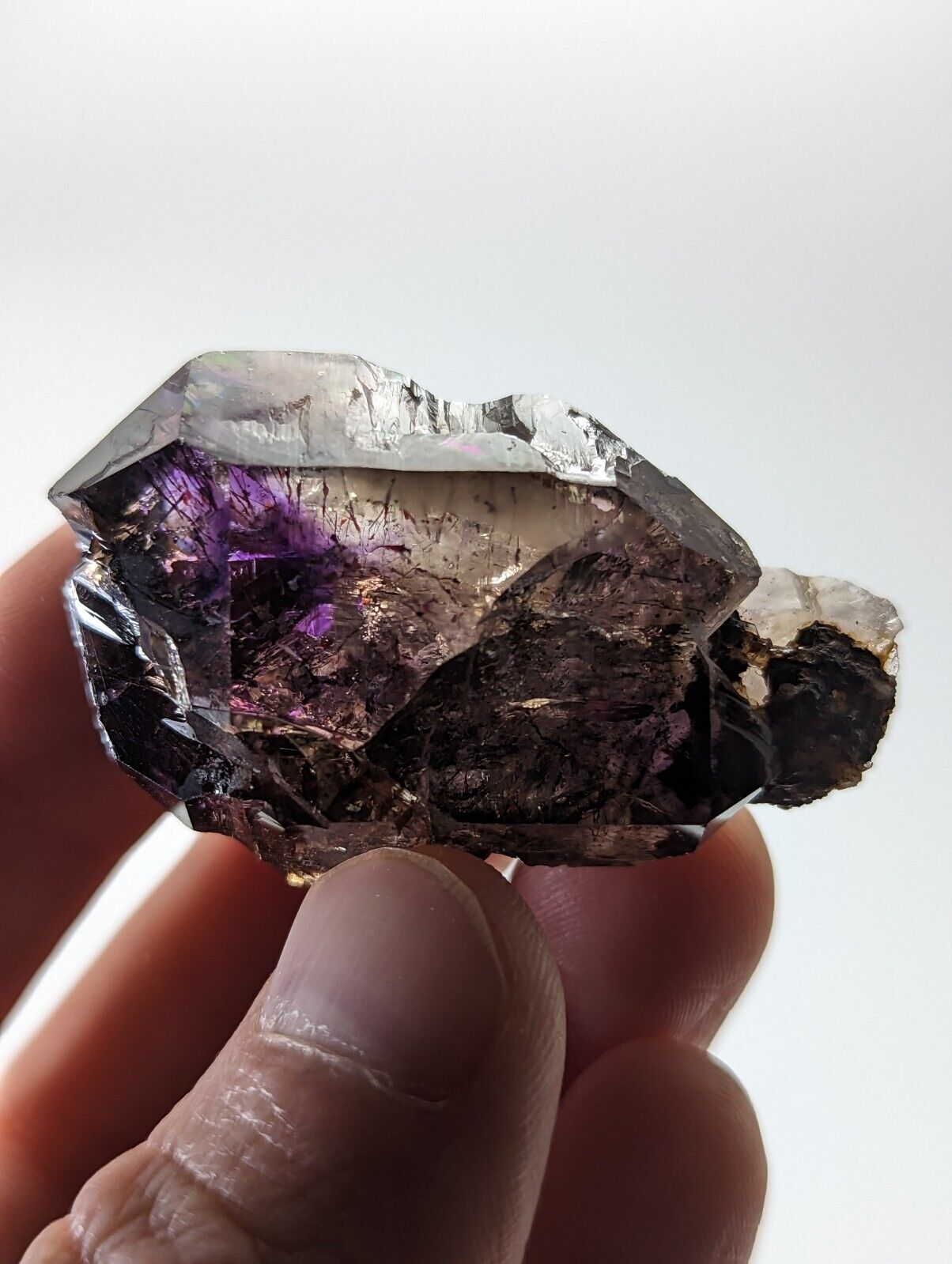 Shangaan Smoky Amethyst Scepter Quartz Chimbuku Mine Zimbabwe - Collectibles:Rocks Fossils & Minerals:Crystals Mineral