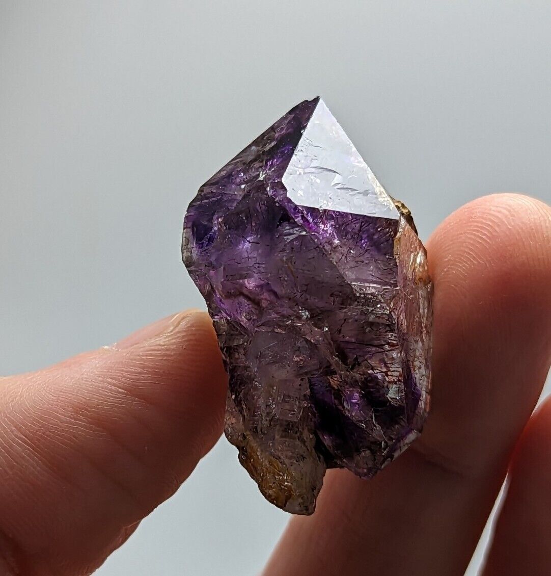 Shangaan Smoky Amethyst Scepter Quartz Chimbuku Mine Zimbabwe - Collectibles:Rocks Fossils & Minerals:Crystals Mineral