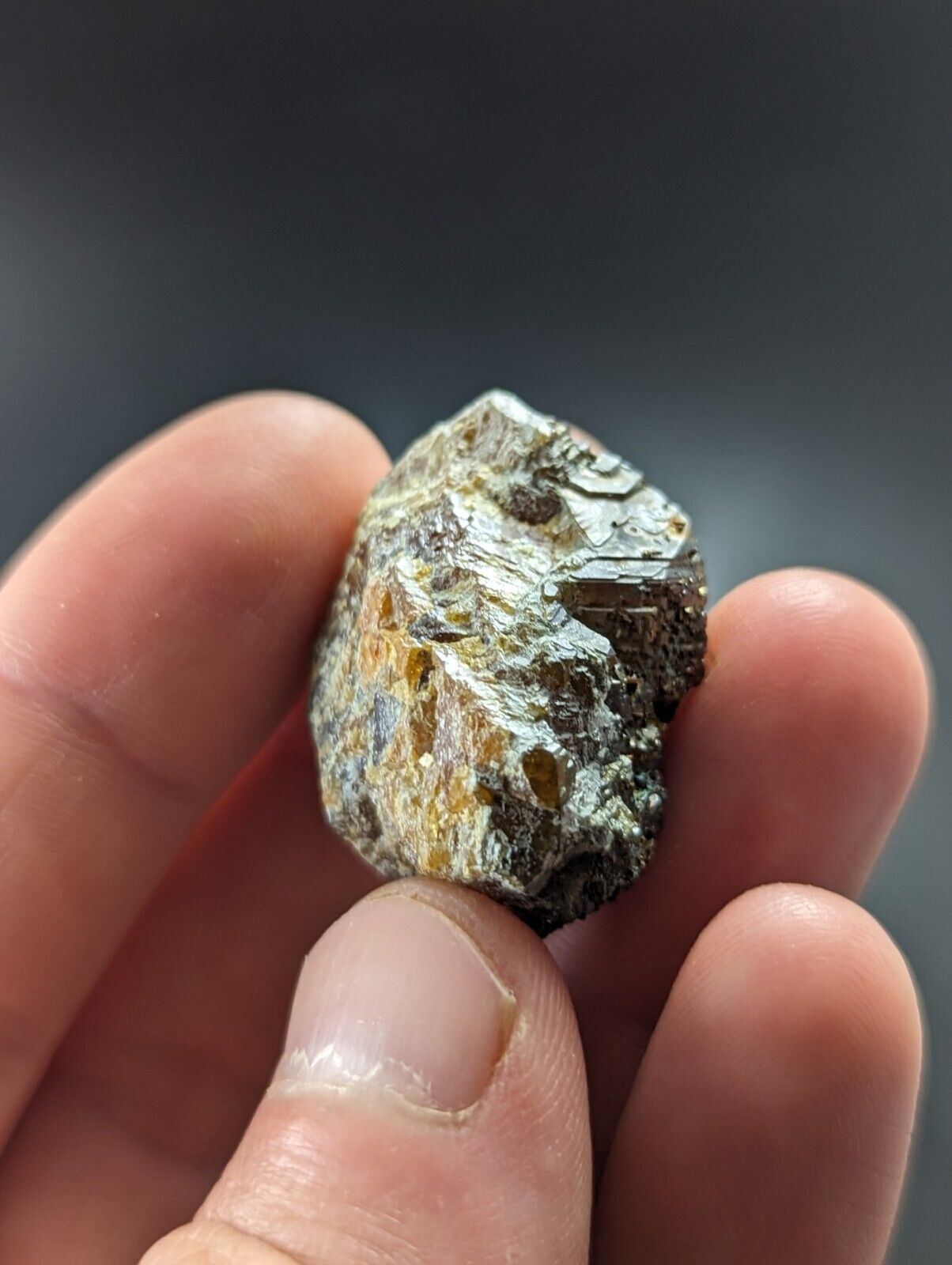 Sphalerite w/ Chalcopyrite Lucky Dog Mine Searcy County Arkansas Old Stock - Collectibles:Rocks Fossils &