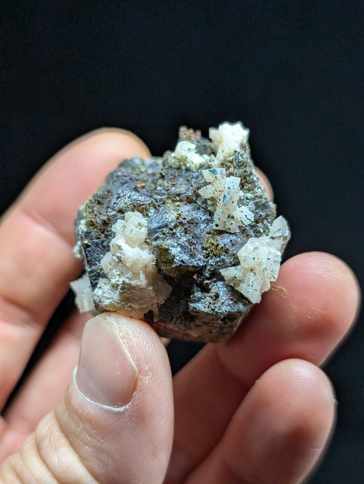 Sphalerite w/ Chalcopyrite Lucky Dog Mine Searcy County Arkansas Old Stock - Collectibles:Rocks Fossils &