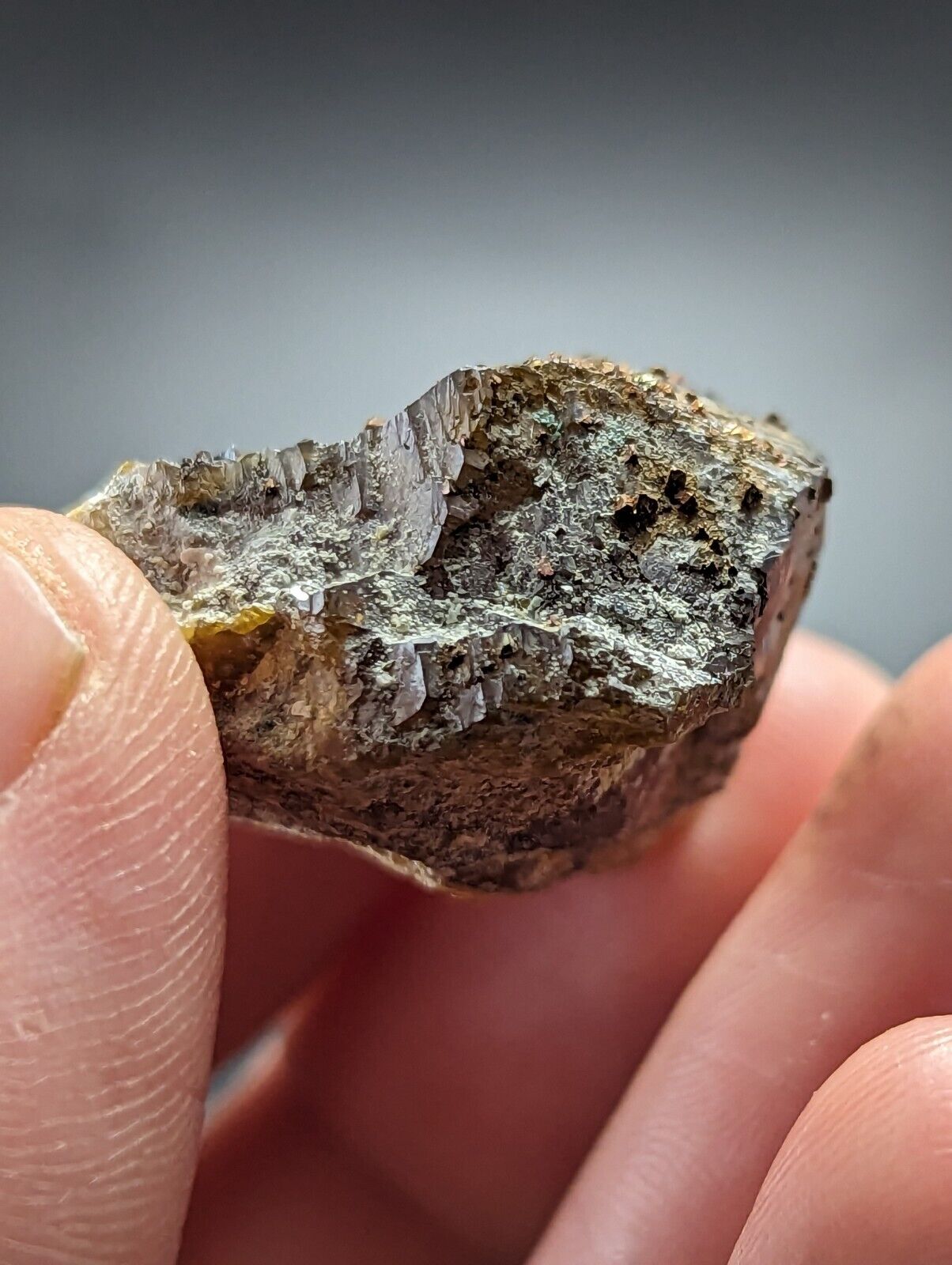 Sphalerite w/ Chalcopyrite Lucky Dog Mine Searcy County Arkansas Old Stock - Collectibles:Rocks Fossils &