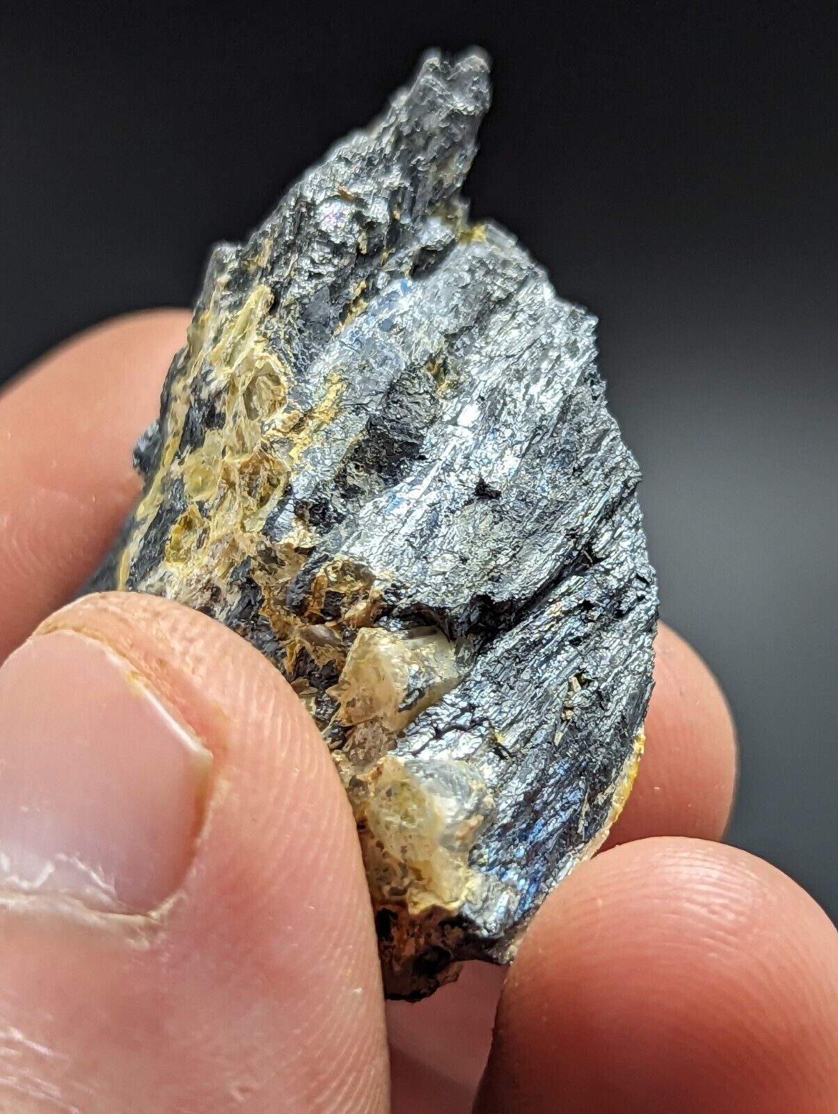 Stibnite Antimony Bluff Mine Sevier County Arkansas Very Rare and Unique - Collectibles:Rocks Fossils &