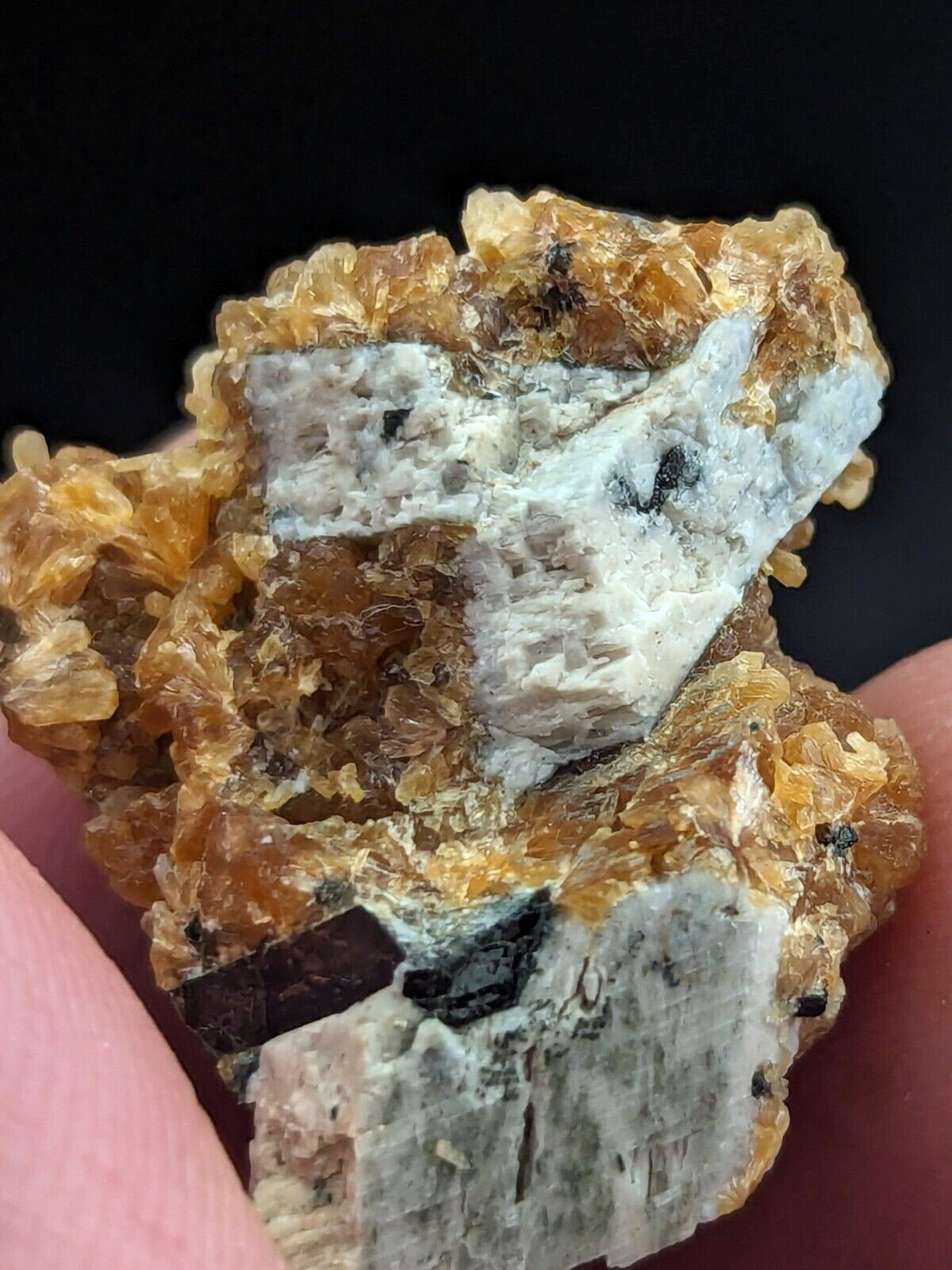 Stilbite Aegerine Albite- 3M Quarry Little Rock Arkansas RARE old stock - Collectibles:Rocks Fossils &