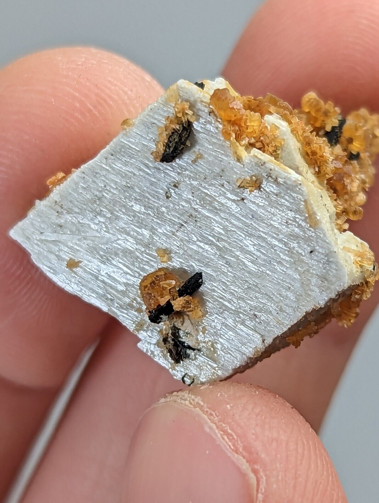 Stilbite Albite Biotite - 3M Quarry Little Rock Arkansas RARE old stock - Collectibles:Rocks Fossils &