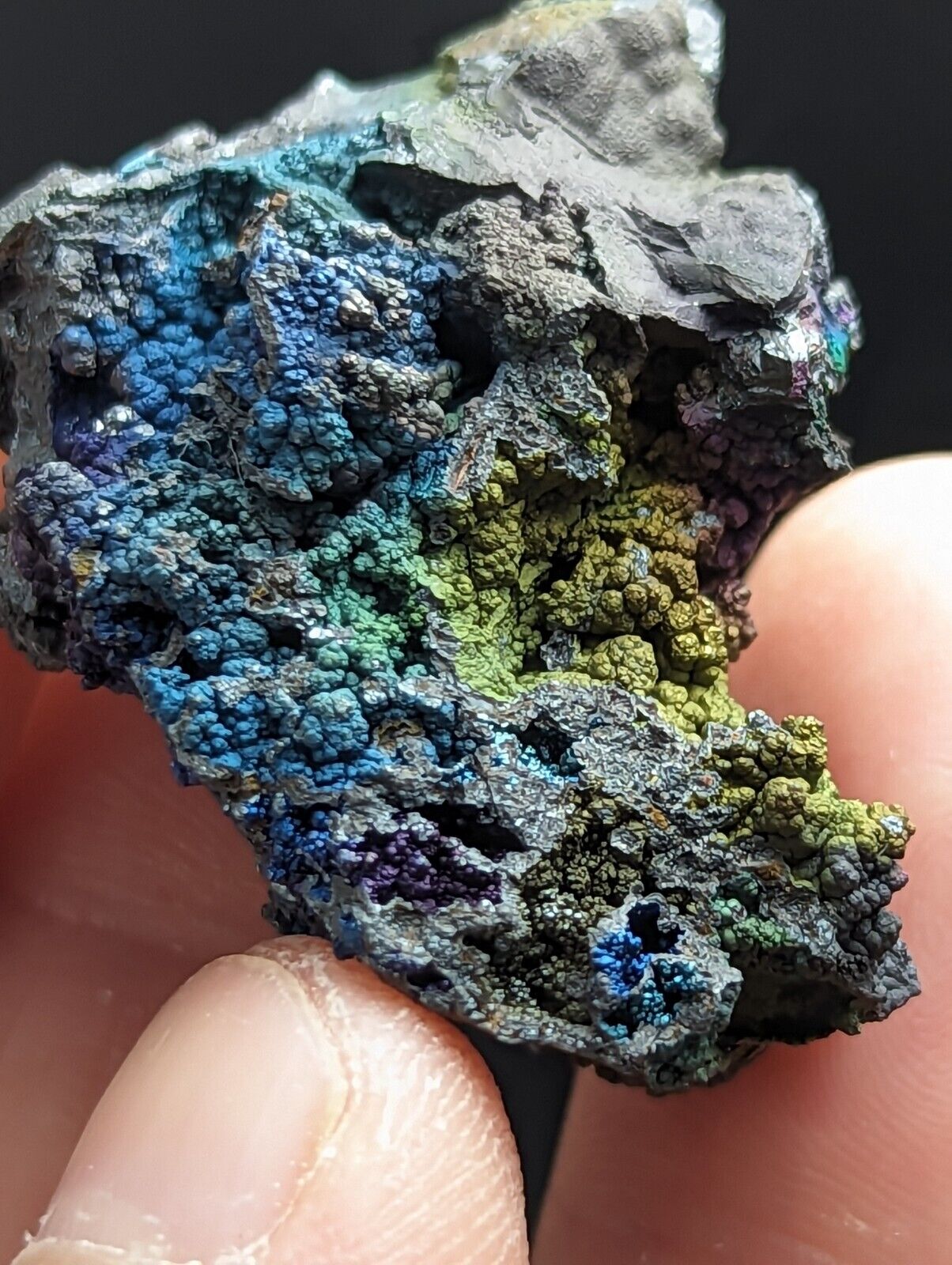 Turgite Iridescent Hematite Goethite Graves Mountain Georgia USA Old Stock - Collectibles:Rocks Fossils &