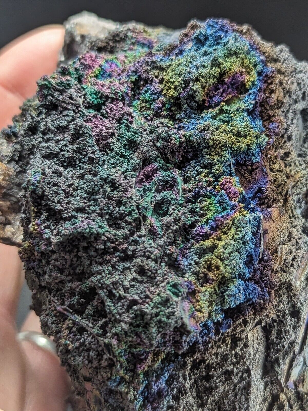 Turgite Iridescent Hematite on Quartz Graves Mountain Georgia Old Collection - Collectibles:Rocks Fossils &
