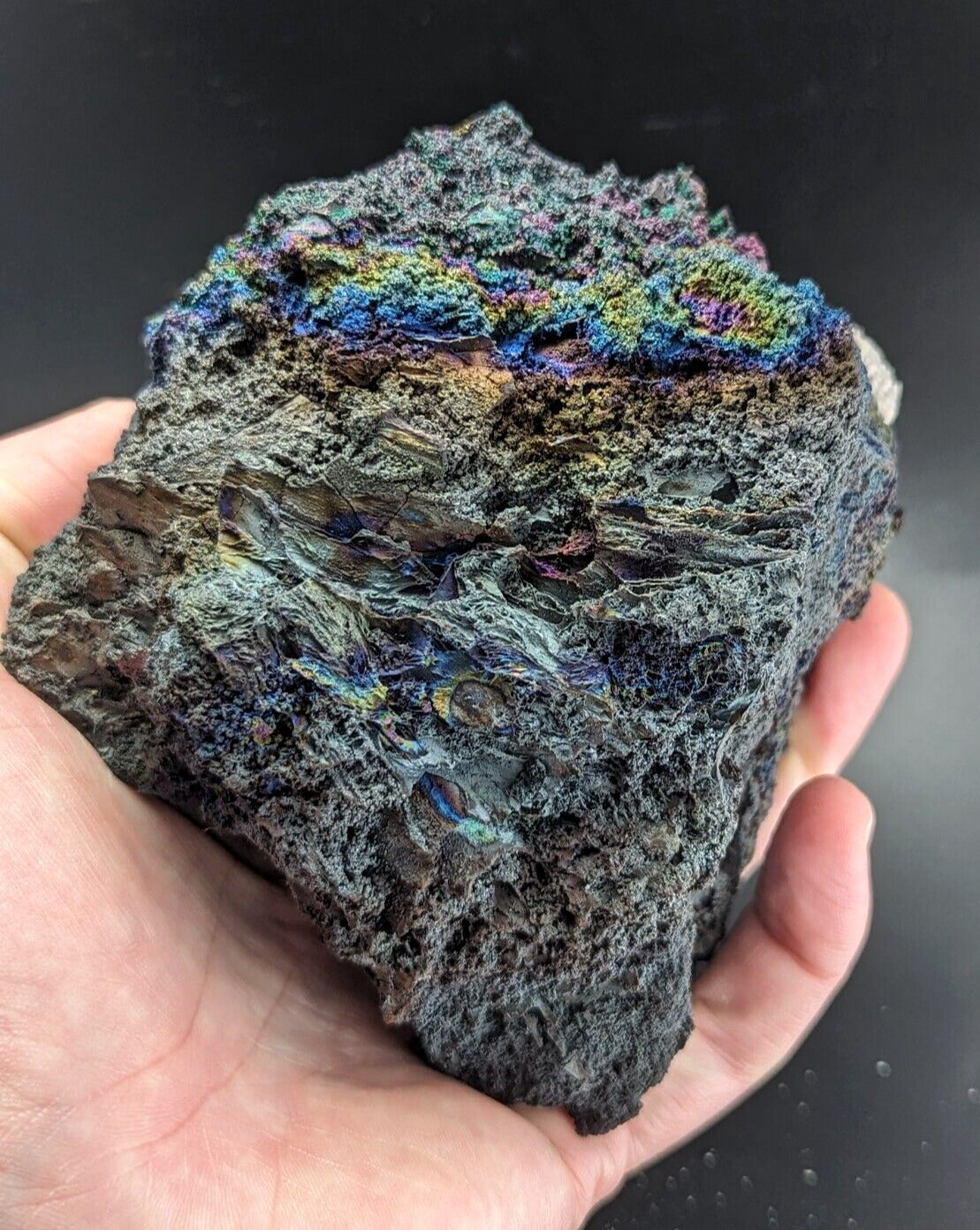 Turgite Iridescent Hematite on Quartz Graves Mountain Georgia Old Collection - Collectibles:Rocks Fossils &