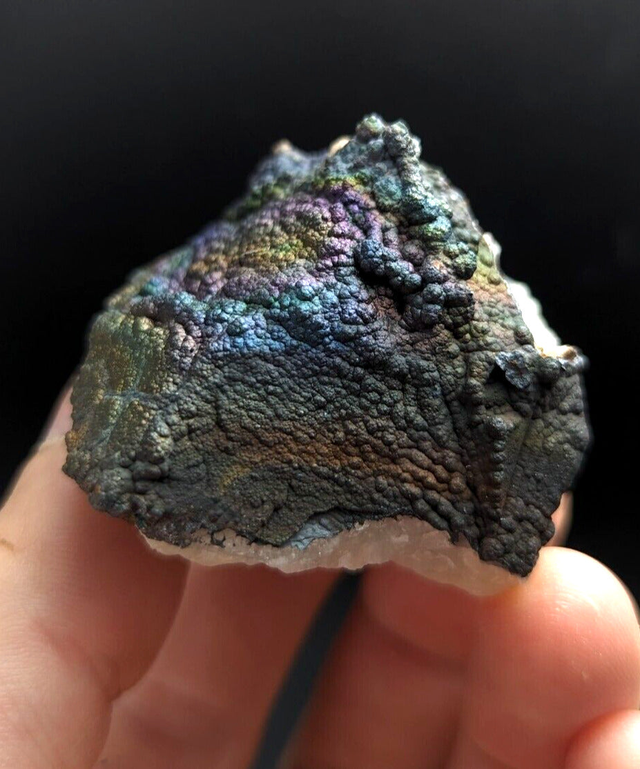 Turgite Iridescent Hematite on Quartz Graves Mountain Georgia Old Collection - Collectibles:Rocks Fossils &