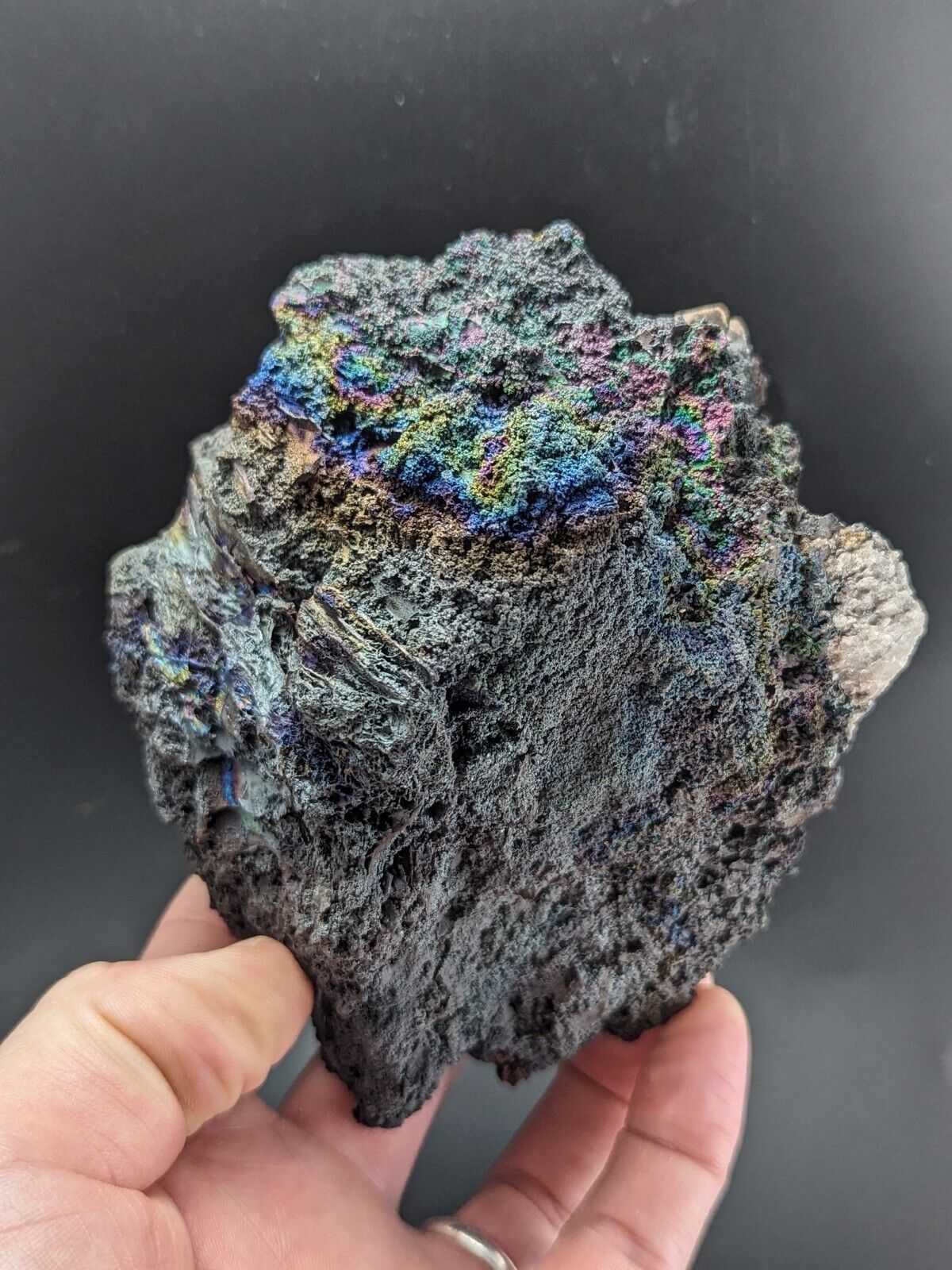 Turgite Iridescent Hematite on Quartz Graves Mountain Georgia Old Collection - Collectibles:Rocks Fossils &