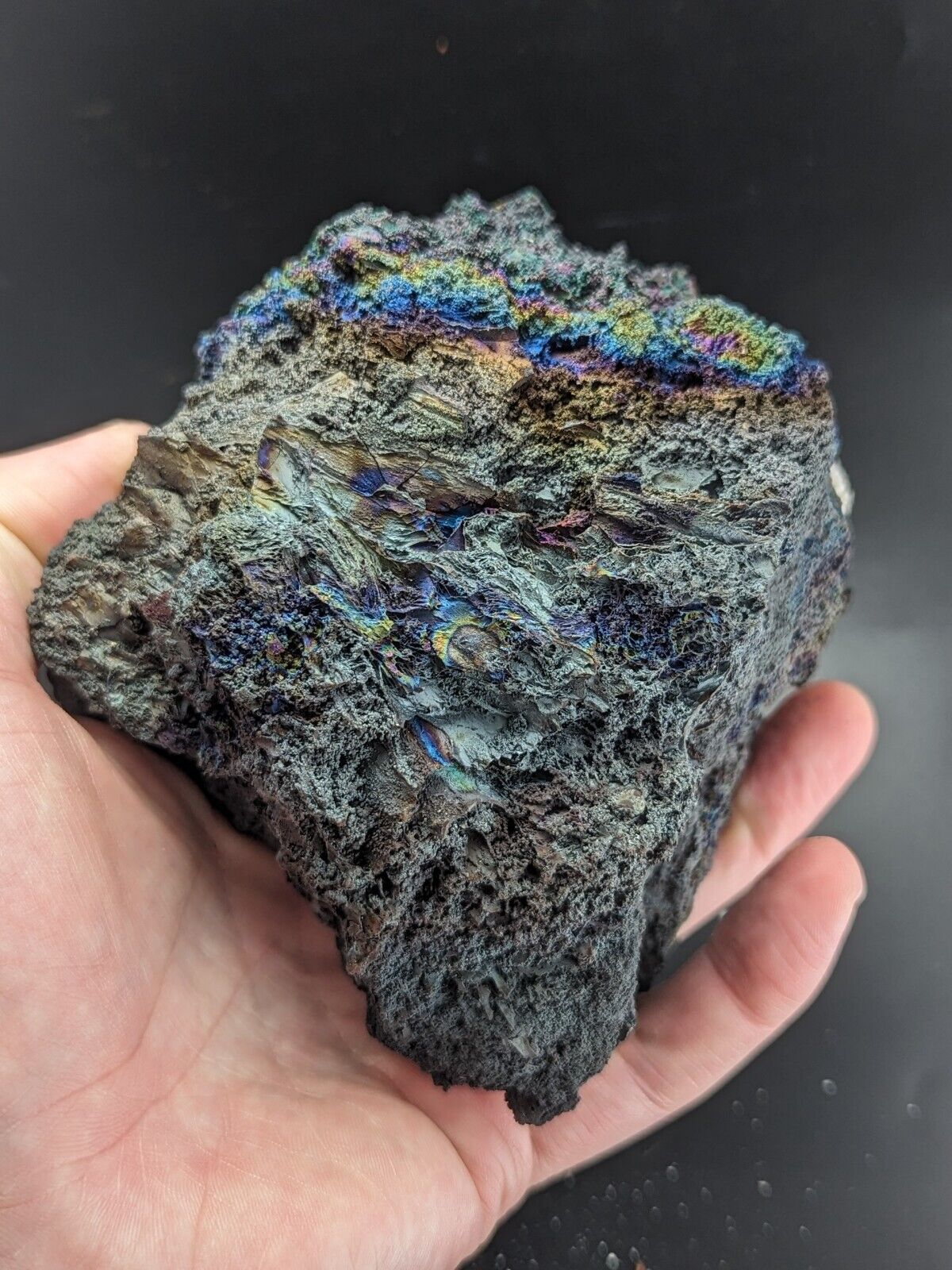 Turgite Iridescent Hematite on Quartz Graves Mountain Georgia Old Collection - Collectibles:Rocks Fossils &