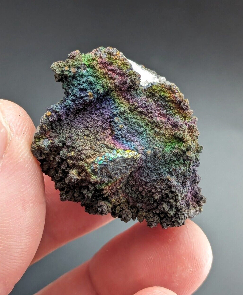 Turgite Iridescent Hematite on Quartz Graves Mountain Georgia Old Collection - Collectibles:Rocks Fossils &