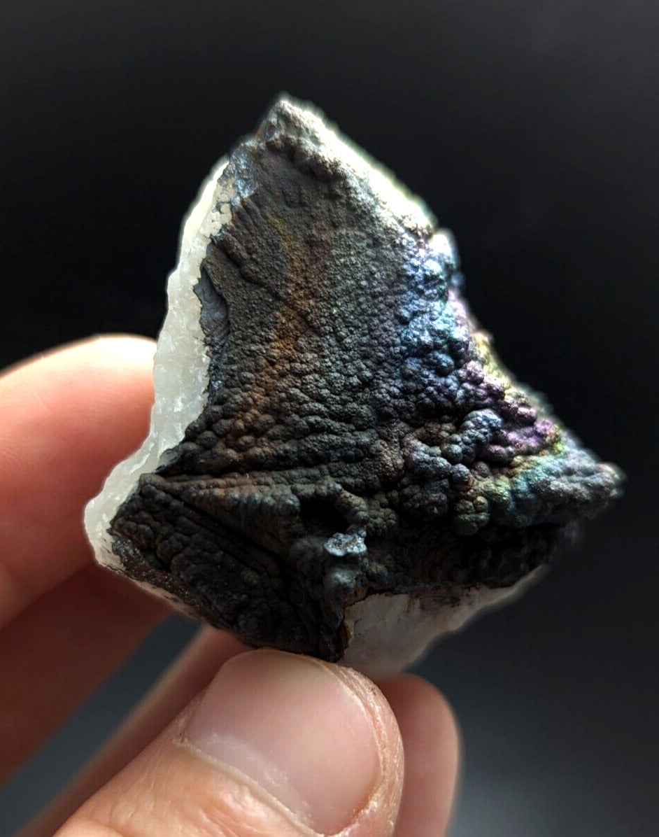 Turgite Iridescent Hematite on Quartz Graves Mountain Georgia Old Collection - Collectibles:Rocks Fossils &