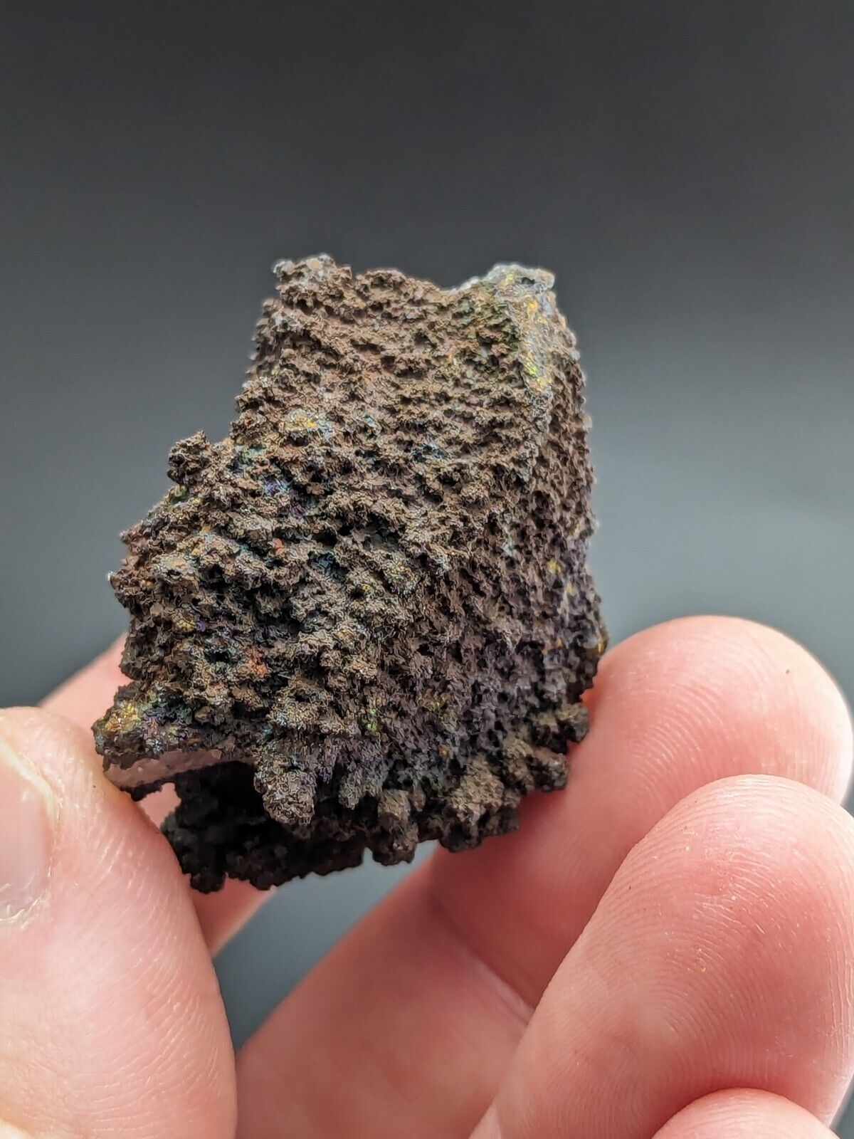 Turgite Iridescent Hematite on Quartz Graves Mountain Georgia Old Collection - Collectibles:Rocks Fossils &