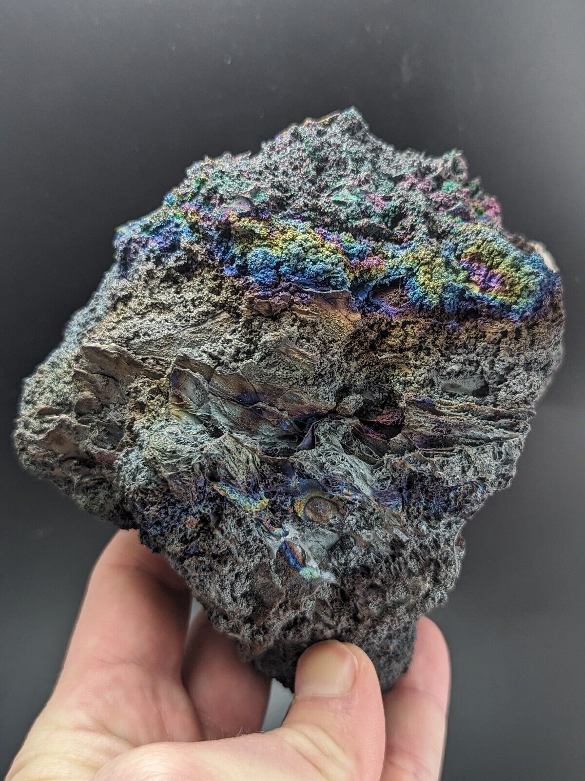 Turgite Iridescent Hematite on Quartz Graves Mountain Georgia Old Collection - Collectibles:Rocks Fossils &