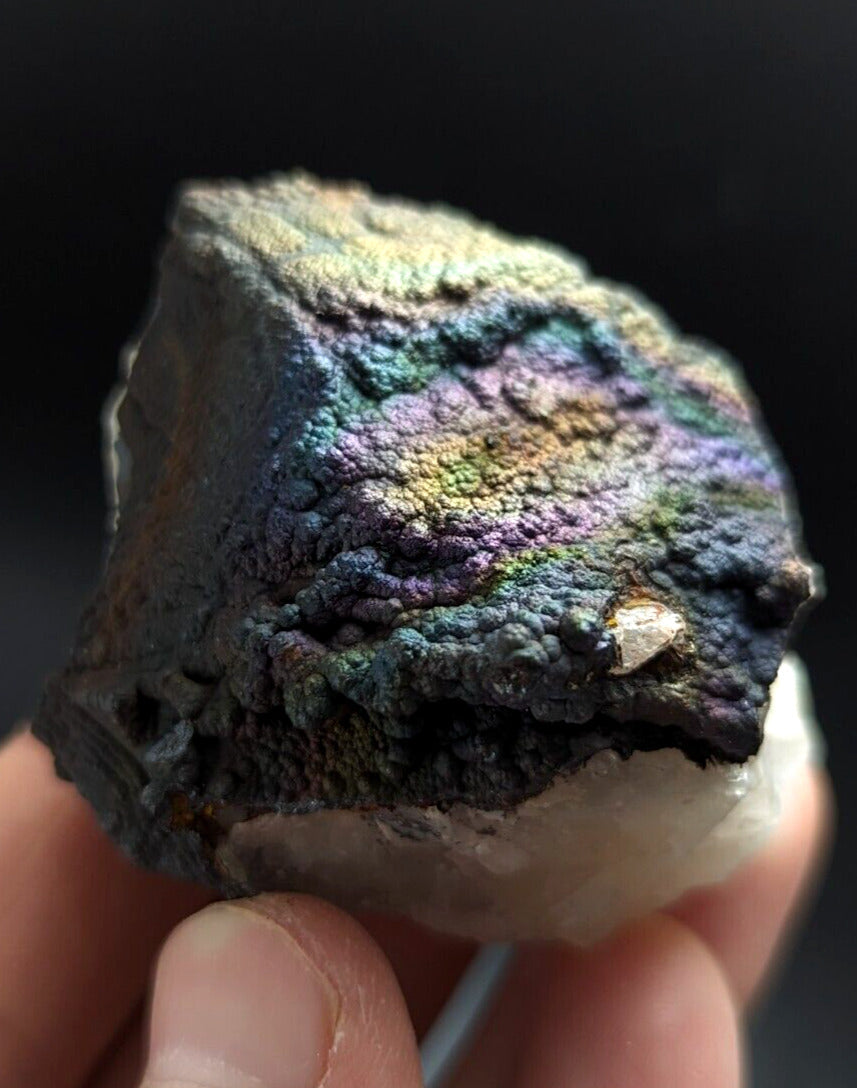 Turgite Iridescent Hematite on Quartz Graves Mountain Georgia Old Collection - Collectibles:Rocks Fossils &