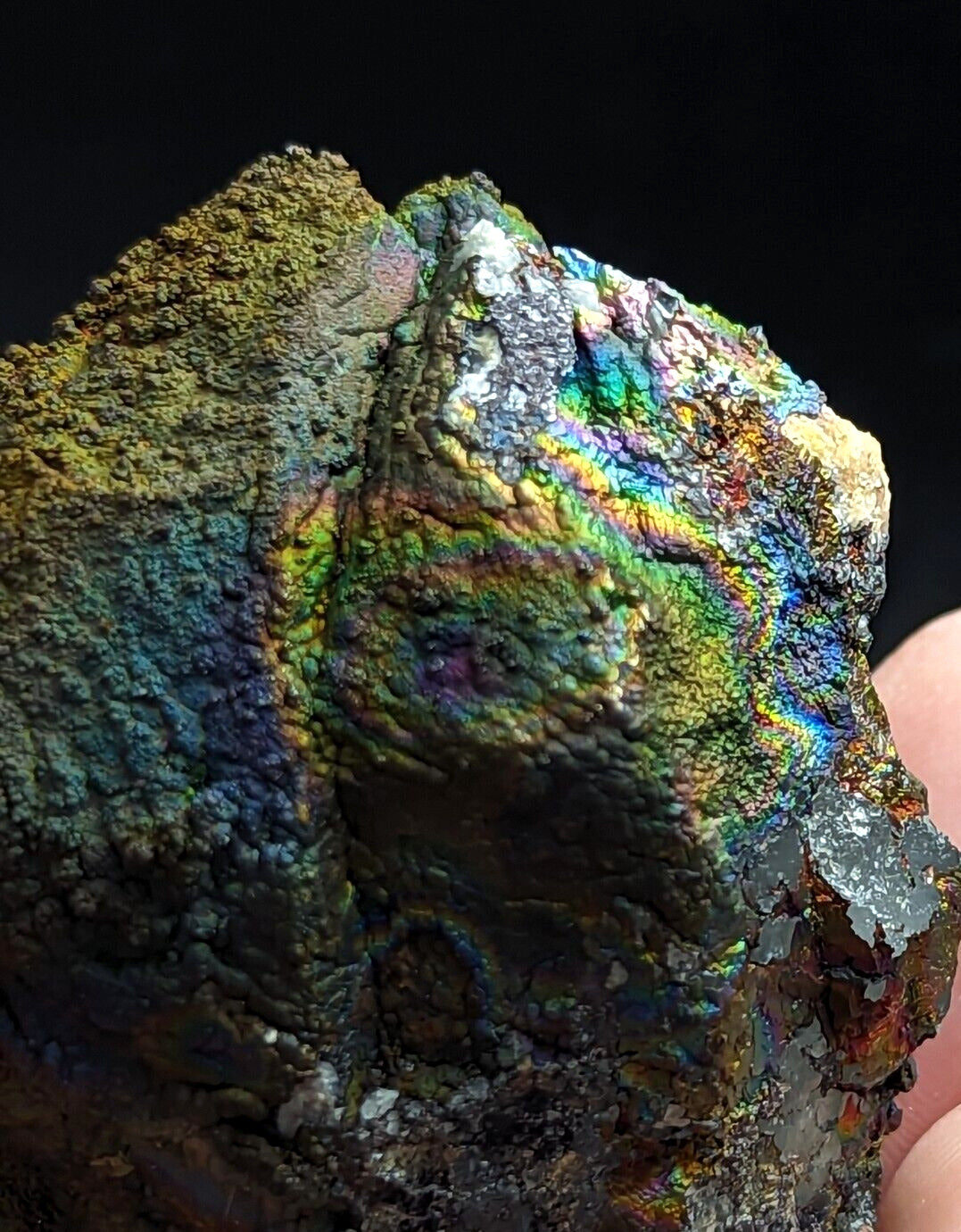 Turgite Iridescent Hematite on Quartz! Graves Mountain Georgia USA Old Stock - Collectibles:Rocks Fossils &
