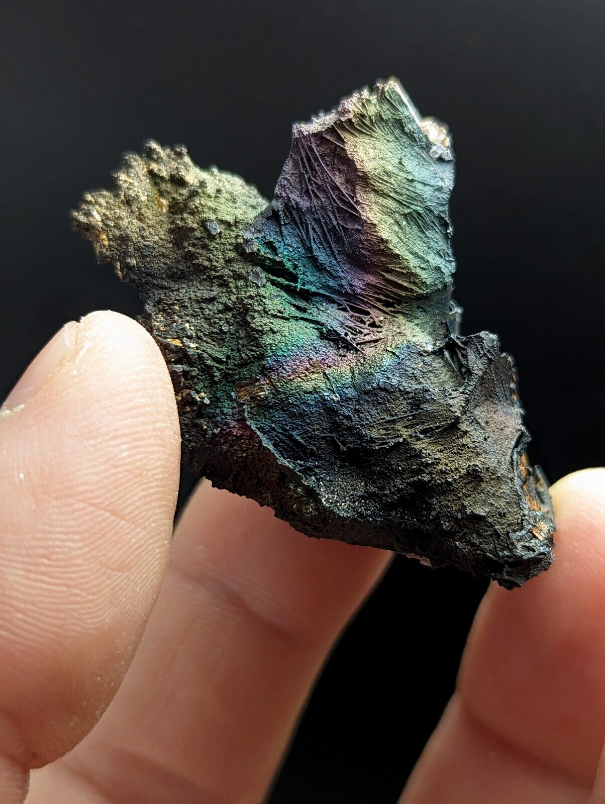 Turgite Iridescent Hematite Specimen Graves Mountain Georgia USA Old Stock - Collectibles:Rocks Fossils &