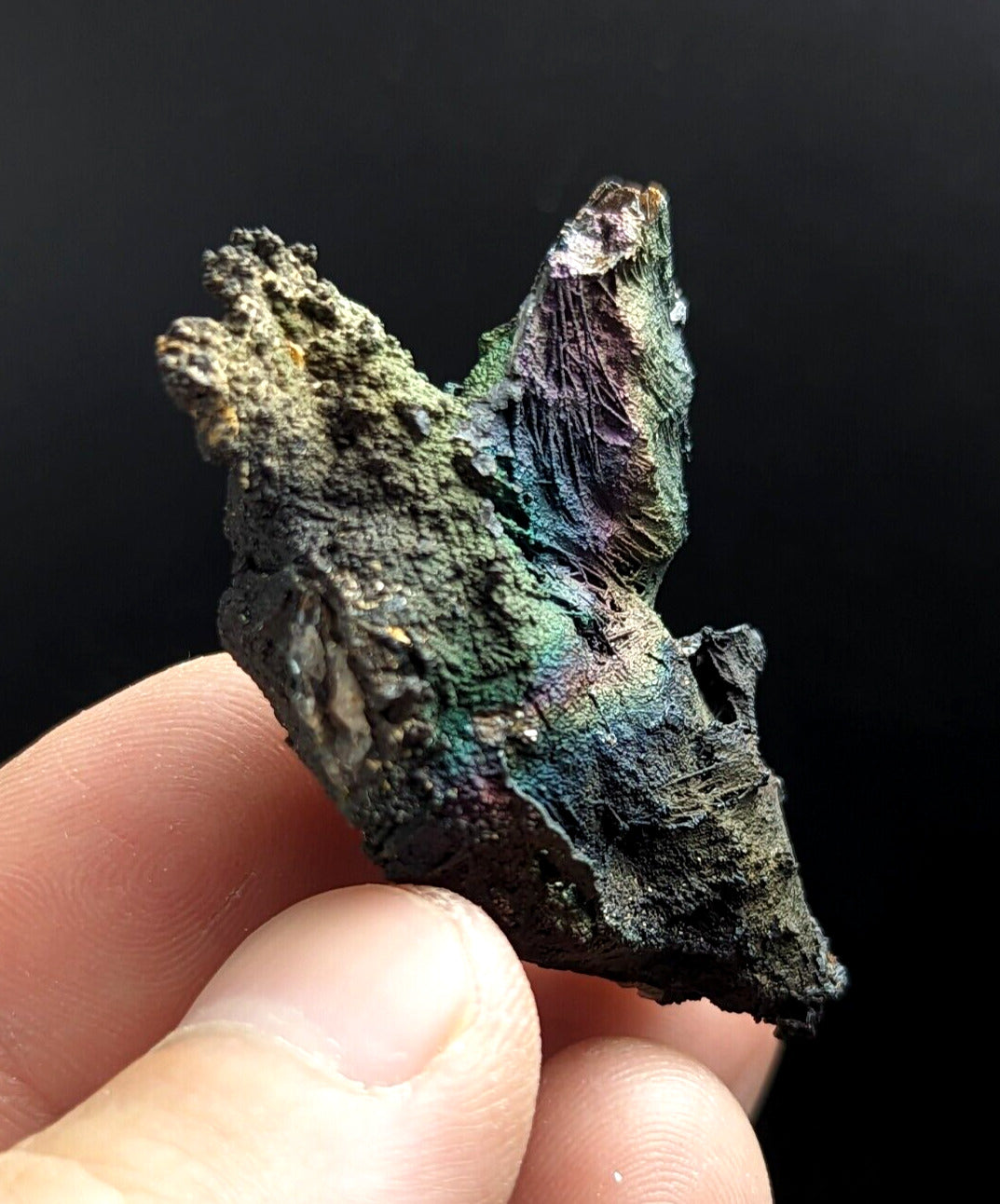 Turgite Iridescent Hematite Specimen Graves Mountain Georgia USA Old Stock - Collectibles:Rocks Fossils &