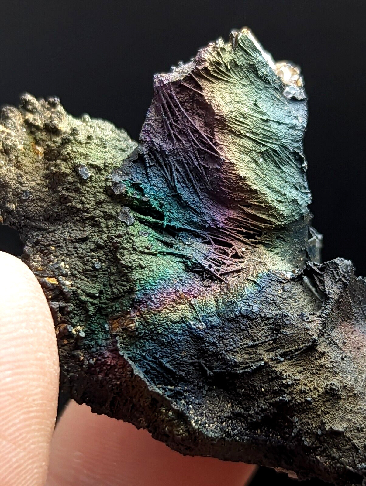 Turgite Iridescent Hematite Specimen Graves Mountain Georgia USA Old Stock - Collectibles:Rocks Fossils &