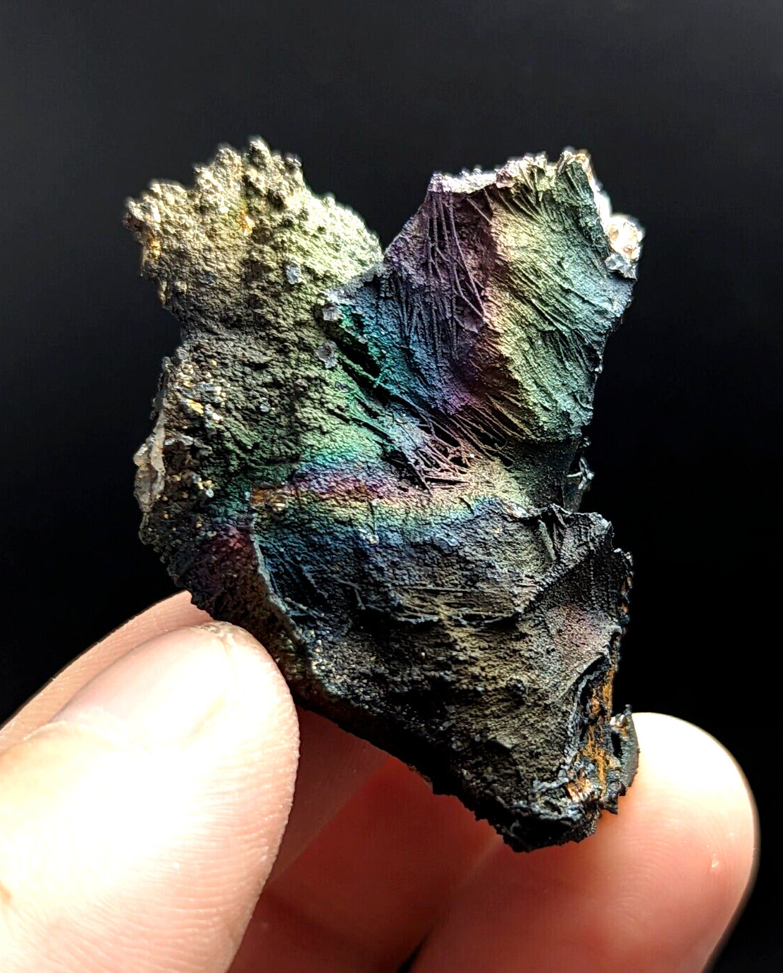Turgite Iridescent Hematite Specimen Graves Mountain Georgia USA Old Stock - Collectibles:Rocks Fossils &