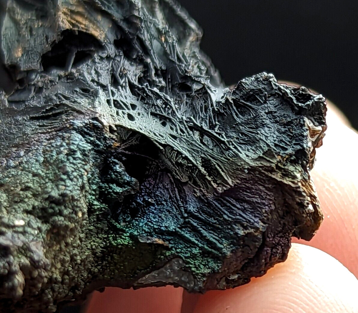 Turgite Iridescent Hematite Specimen Graves Mountain Georgia USA Old Stock - Collectibles:Rocks Fossils &