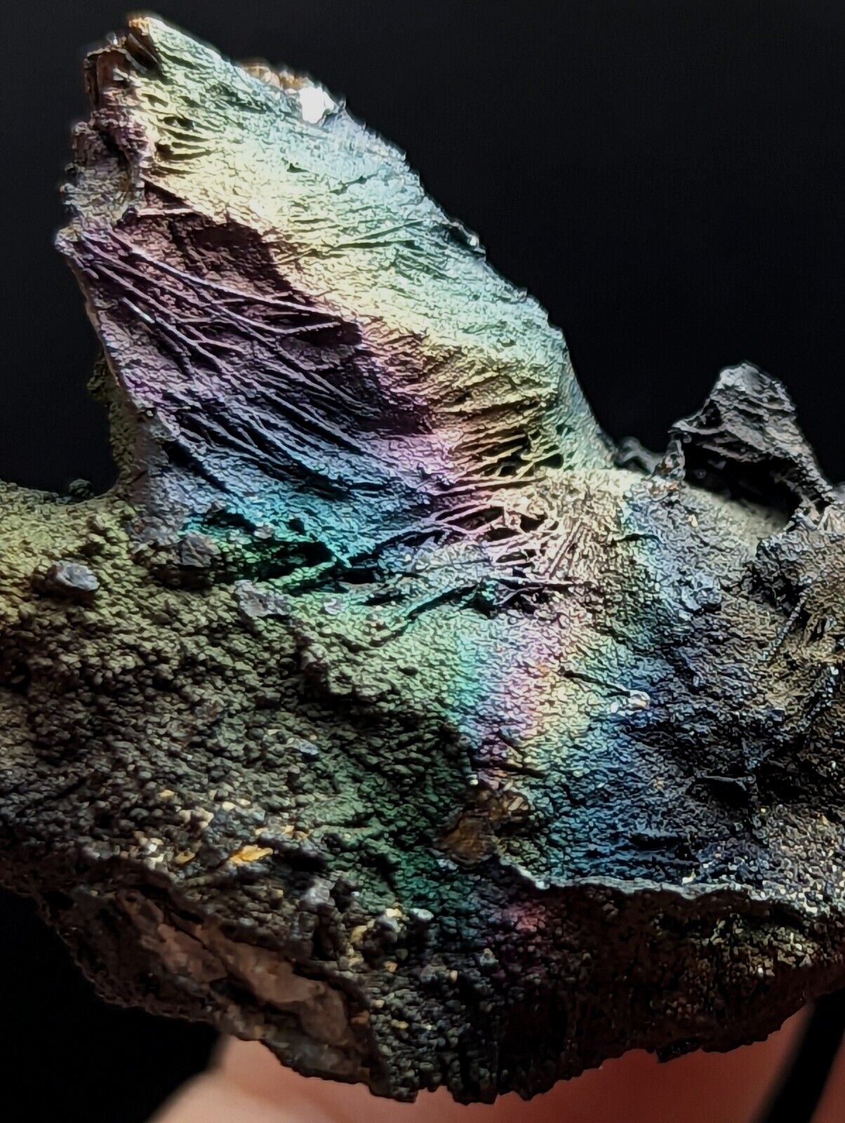Turgite Iridescent Hematite Specimen Graves Mountain Georgia USA Old Stock - Collectibles:Rocks Fossils &