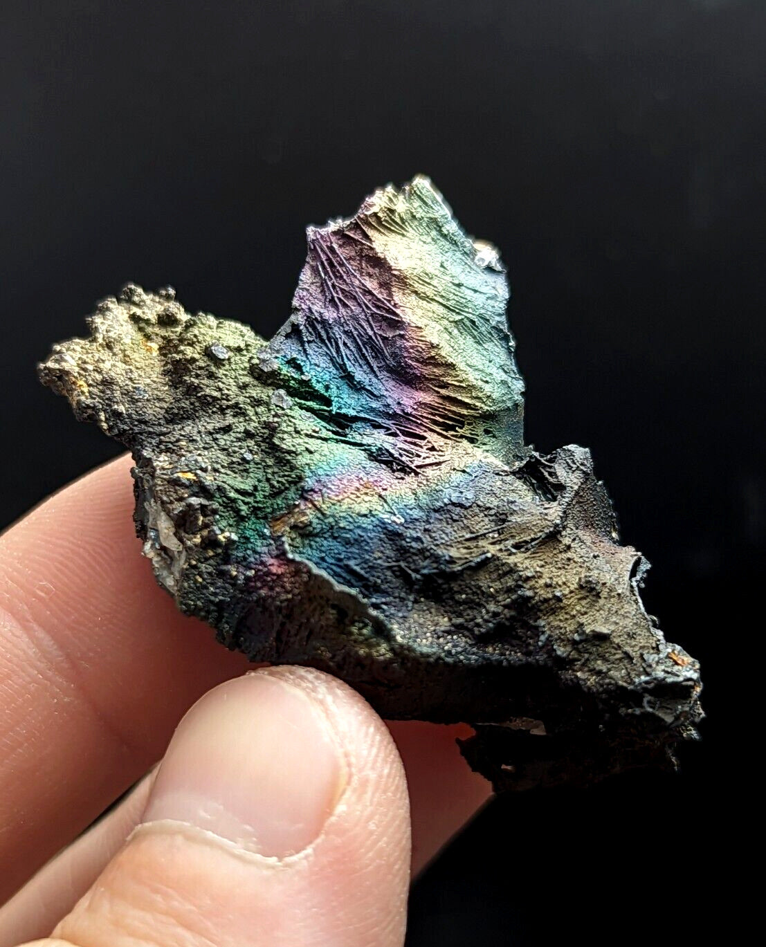 Turgite Iridescent Hematite Specimen Graves Mountain Georgia USA Old Stock - Collectibles:Rocks Fossils &