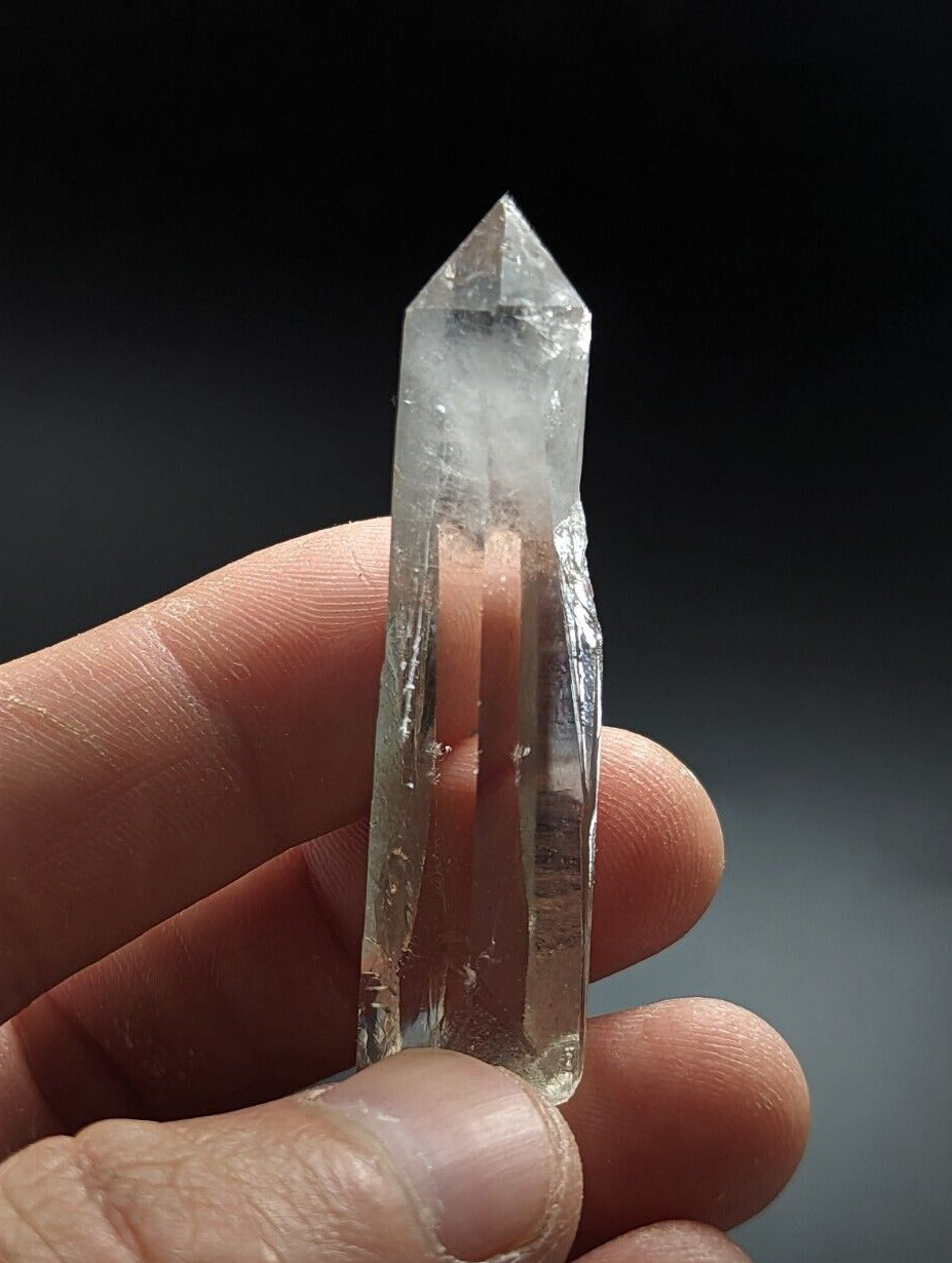Unique Clear Quartz Crystal w/ cloudy end - Montgomery County Arkansas ooak - Collectibles:Rocks Fossils &