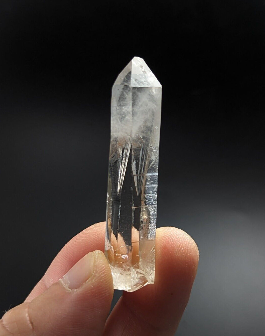 Unique Clear Quartz Crystal w/ cloudy end - Montgomery County Arkansas ooak - Collectibles:Rocks Fossils &