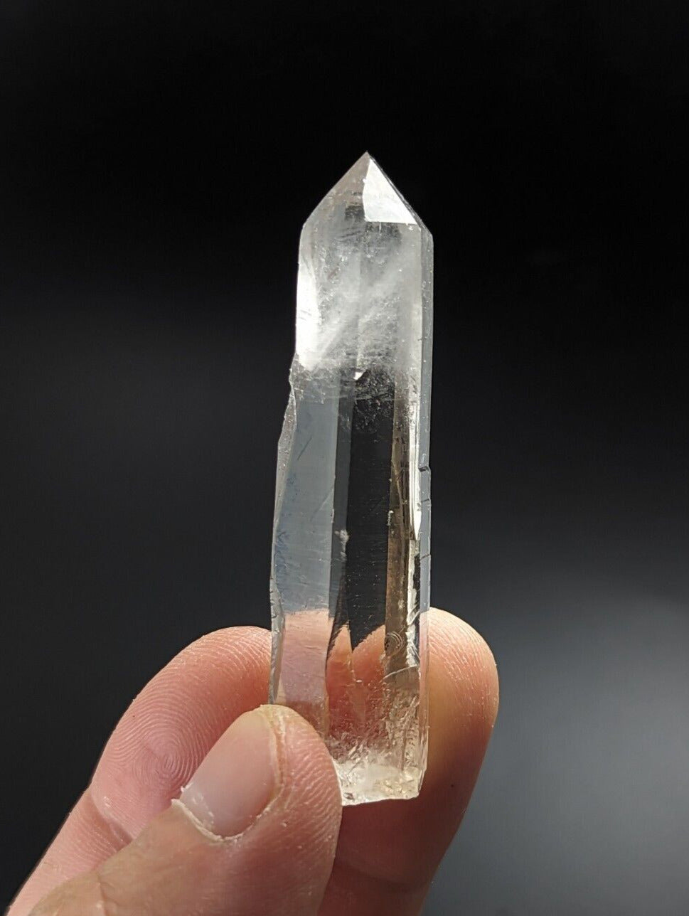 Unique Clear Quartz Crystal w/ cloudy end - Montgomery County Arkansas ooak - Collectibles:Rocks Fossils &