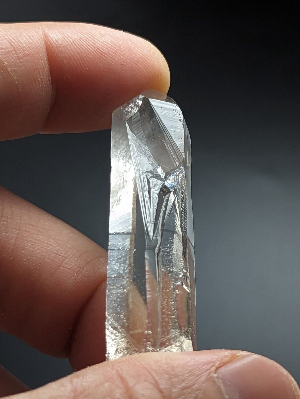 Unique Clear Quartz Crystal w/ cloudy end - Montgomery County Arkansas ooak - Collectibles:Rocks Fossils &