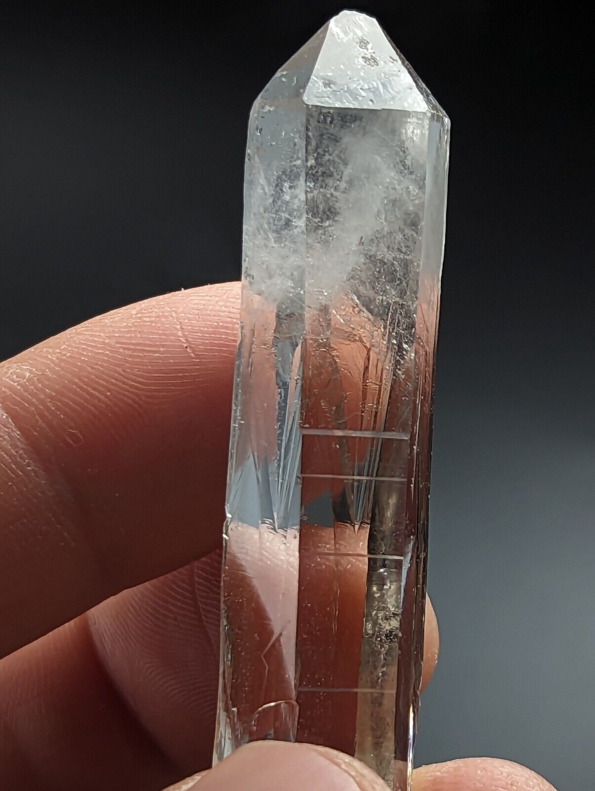 Unique Clear Quartz Crystal w/ cloudy end - Montgomery County Arkansas ooak - Collectibles:Rocks Fossils &