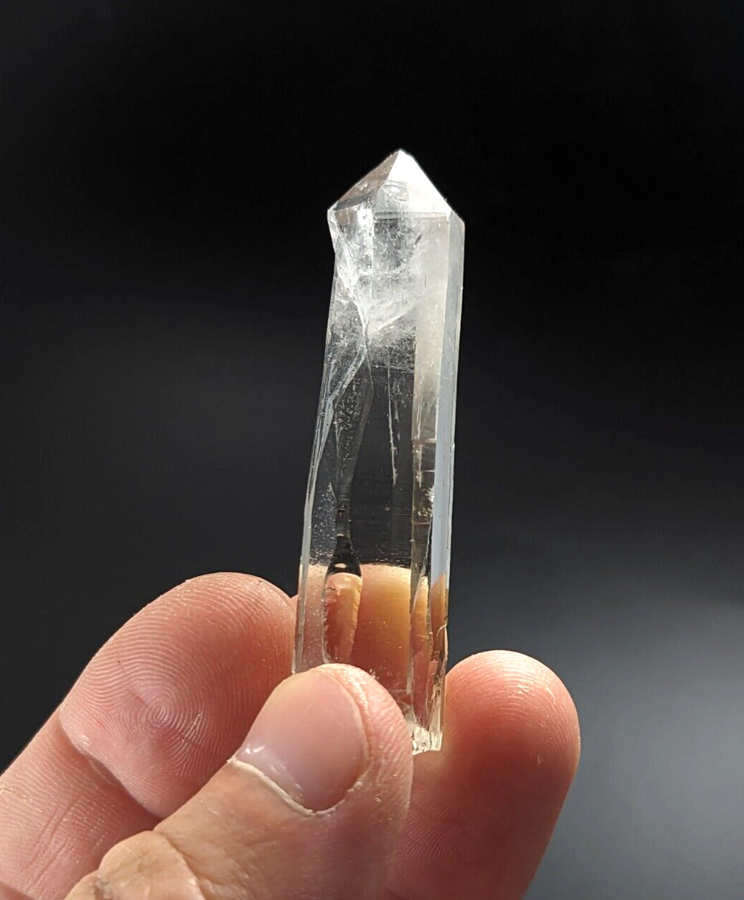 Unique Clear Quartz Crystal w/ cloudy end - Montgomery County Arkansas ooak - Collectibles:Rocks Fossils &