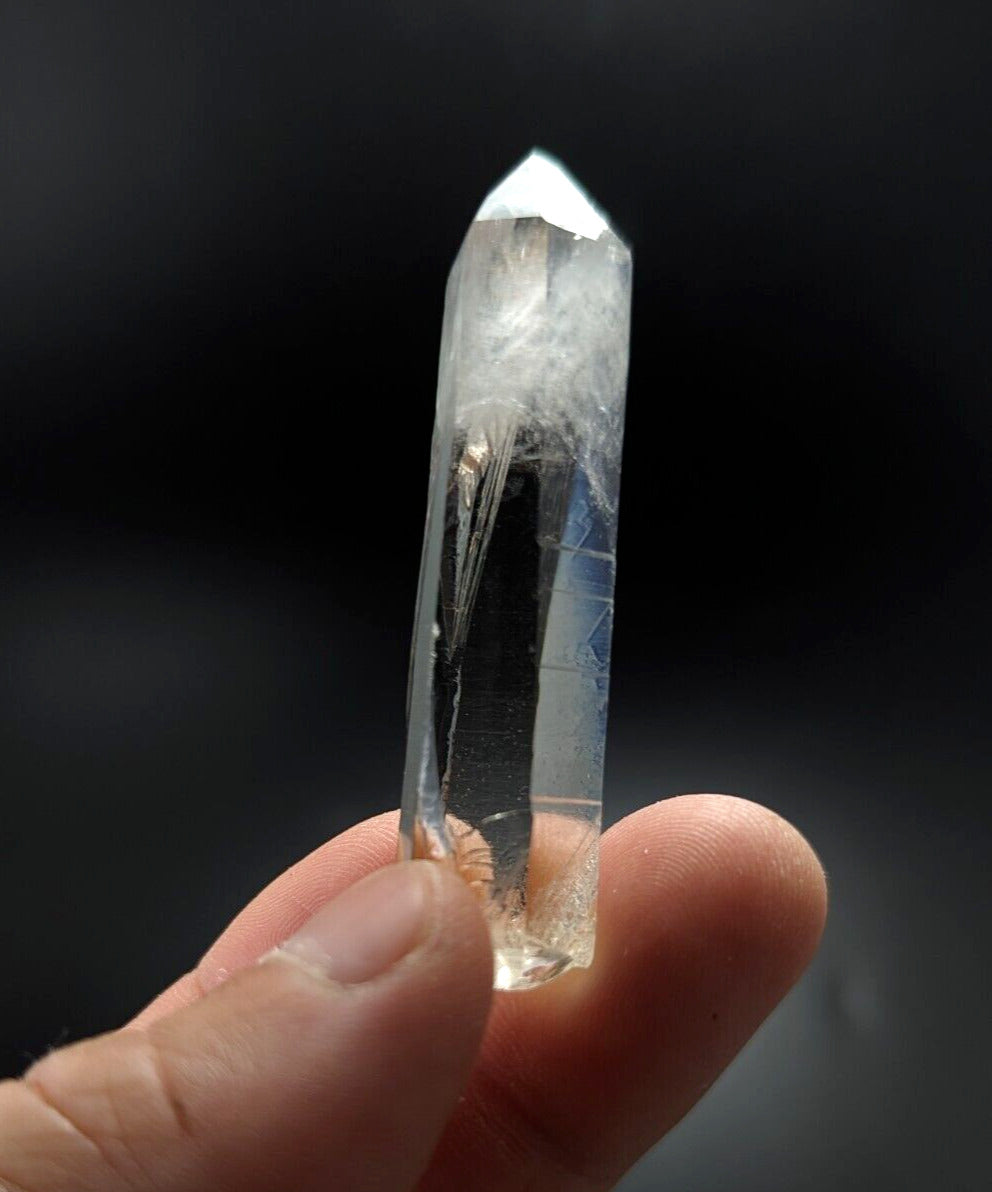 Unique Clear Quartz Crystal w/ cloudy end - Montgomery County Arkansas ooak - Collectibles:Rocks Fossils &