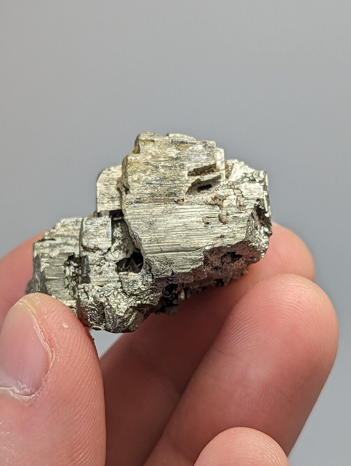 Unique Etched Pyrite with Albite + Molybdenum Magnet Cove Arkansas Old Stock - Collectibles:Rocks Fossils &