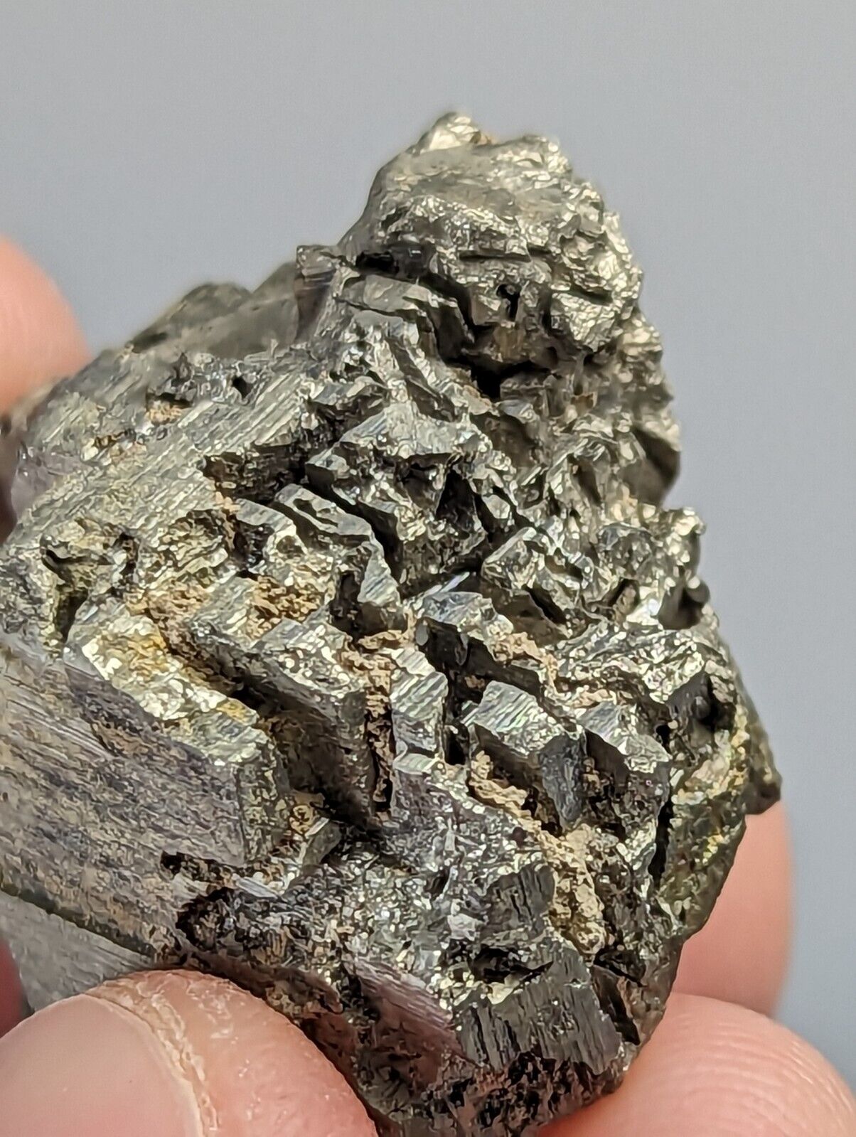Unique Etched Pyrite with Albite + Molybdenum Magnet Cove Arkansas Old Stock - Collectibles:Rocks Fossils &