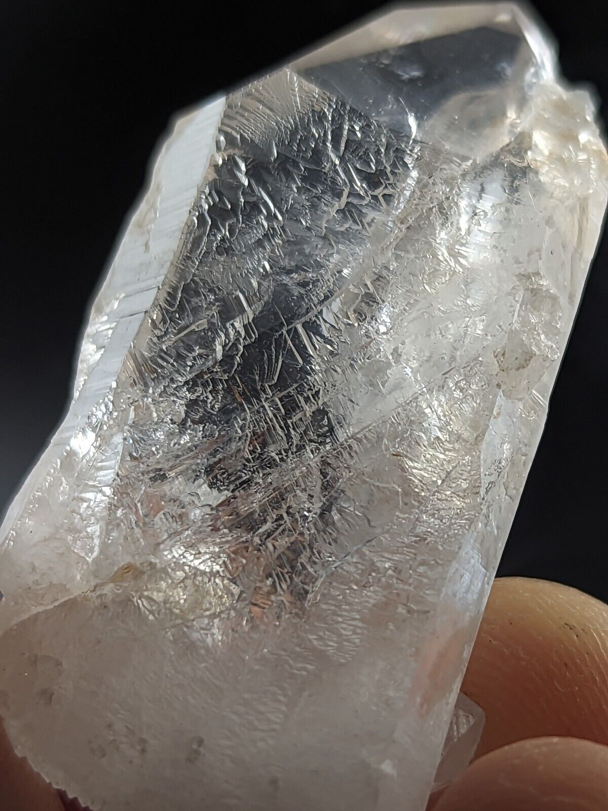 Unique Etched Quartz Crystal Point Amazing Old Stock Garland County Arkansas - Collectibles:Rocks Fossils &