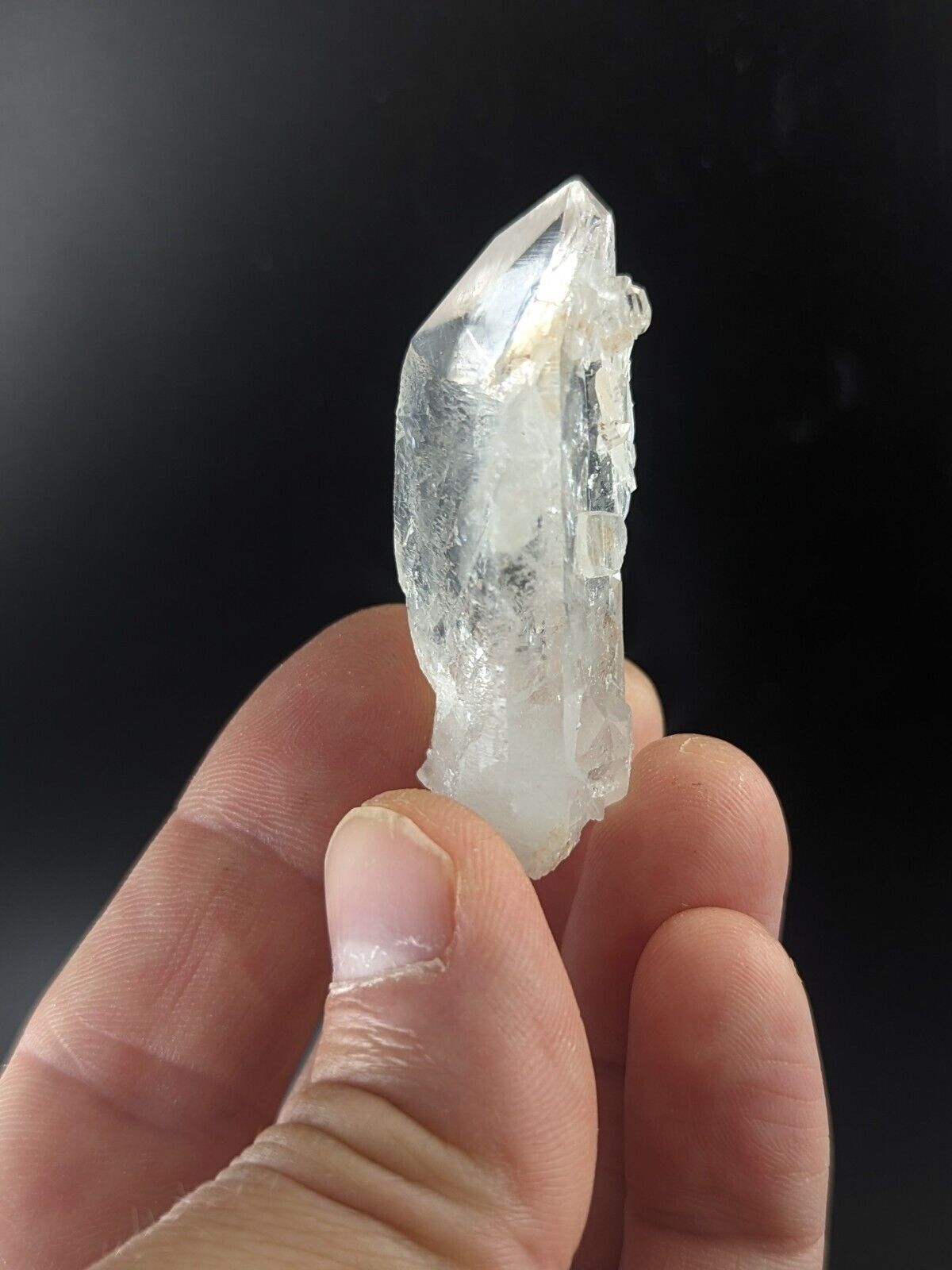 Unique Etched Quartz Crystal Point Amazing Old Stock Garland County Arkansas - Collectibles:Rocks Fossils &