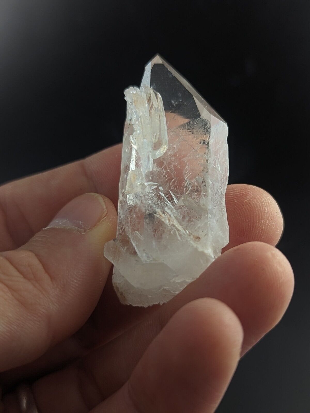Unique Etched Quartz Crystal Point Amazing Old Stock Garland County Arkansas - Collectibles:Rocks Fossils &