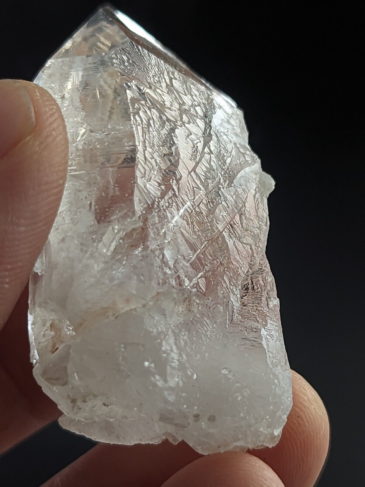 Unique Etched Quartz Crystal Point Amazing Old Stock Garland County Arkansas - Collectibles:Rocks Fossils &