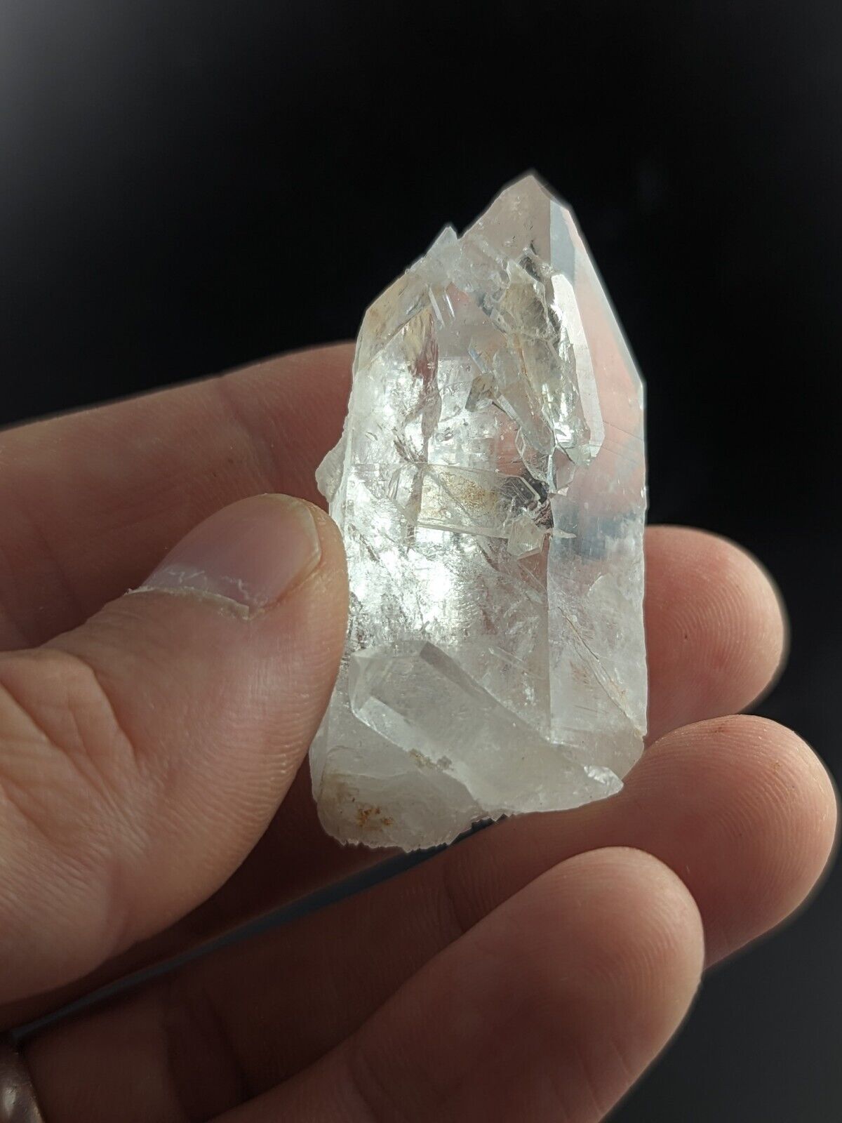 Unique Etched Quartz Crystal Point Amazing Old Stock Garland County Arkansas - Collectibles:Rocks Fossils &