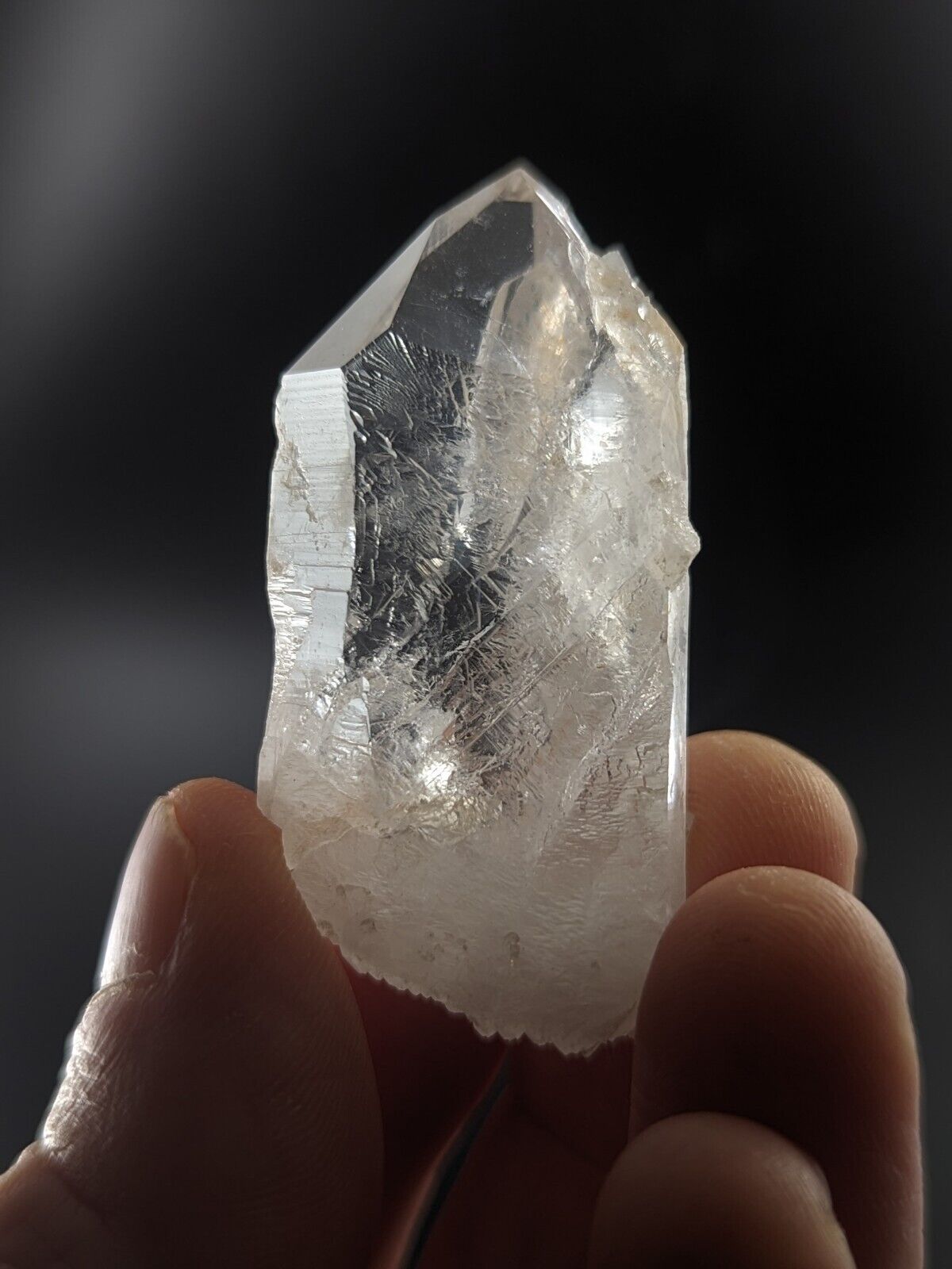 Unique Etched Quartz Crystal Point Amazing Old Stock Garland County Arkansas - Collectibles:Rocks Fossils &