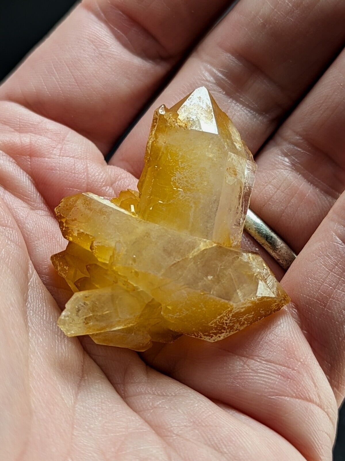 Unique Quartz Crystal Floater - Garland County Arkansas w/ natural iridescence - Collectibles:Rocks Fossils &