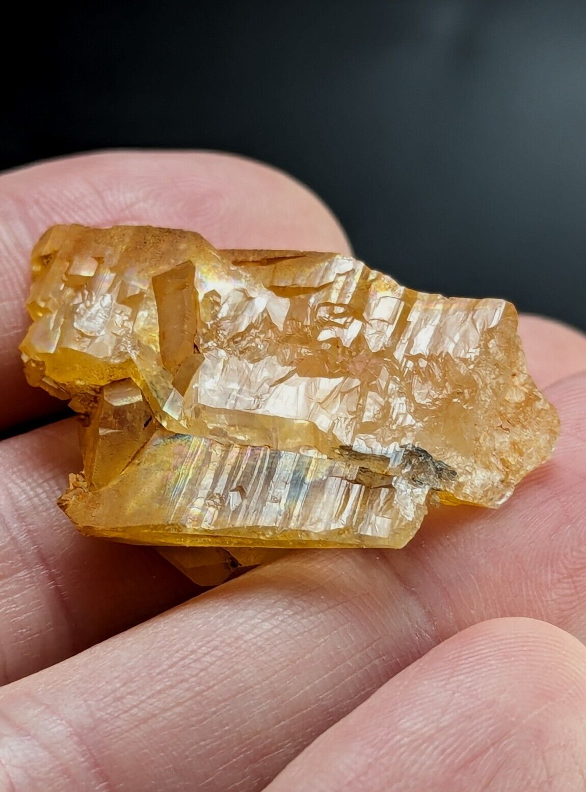 Unique Quartz Crystal Floater - Garland County Arkansas w/ natural iridescence - Collectibles:Rocks Fossils &