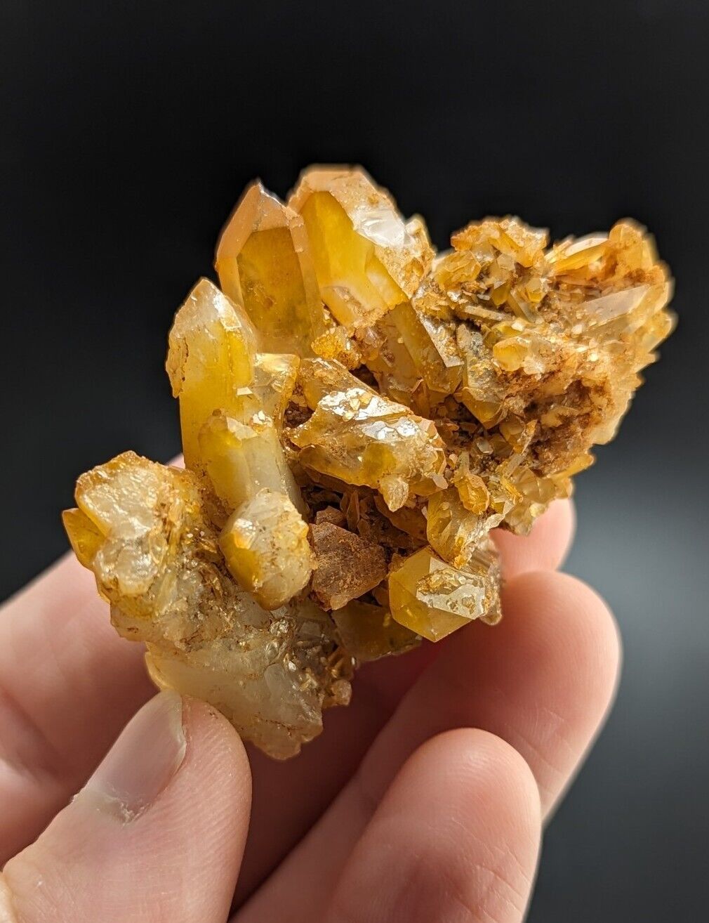 Unique Quartz Crystal Floater - Garland County Arkansas w/ natural iridescence - Collectibles:Rocks Fossils &