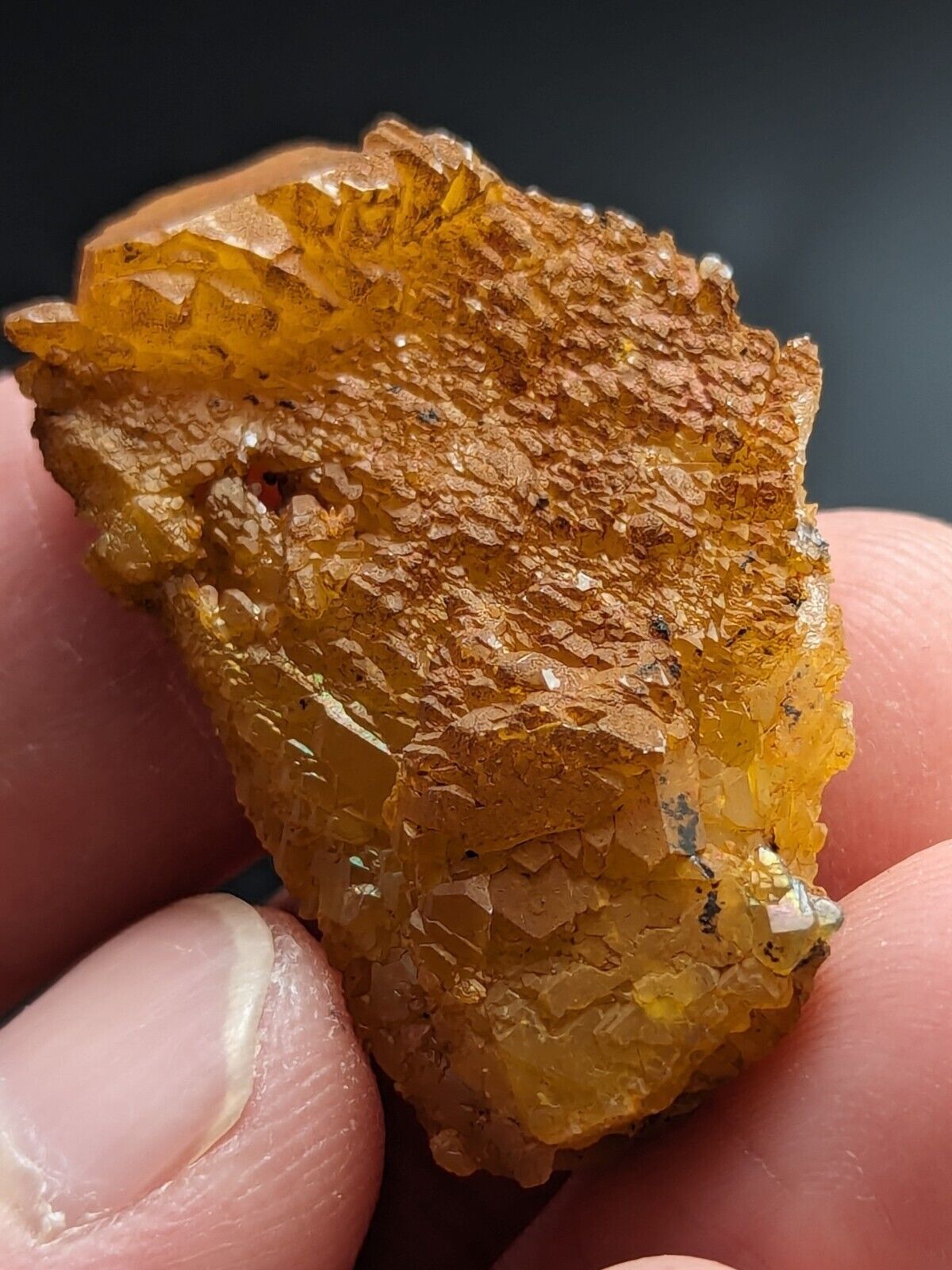 Unique Quartz Crystal Floater - Garland County Arkansas w/ natural iridescence - Collectibles:Rocks Fossils &