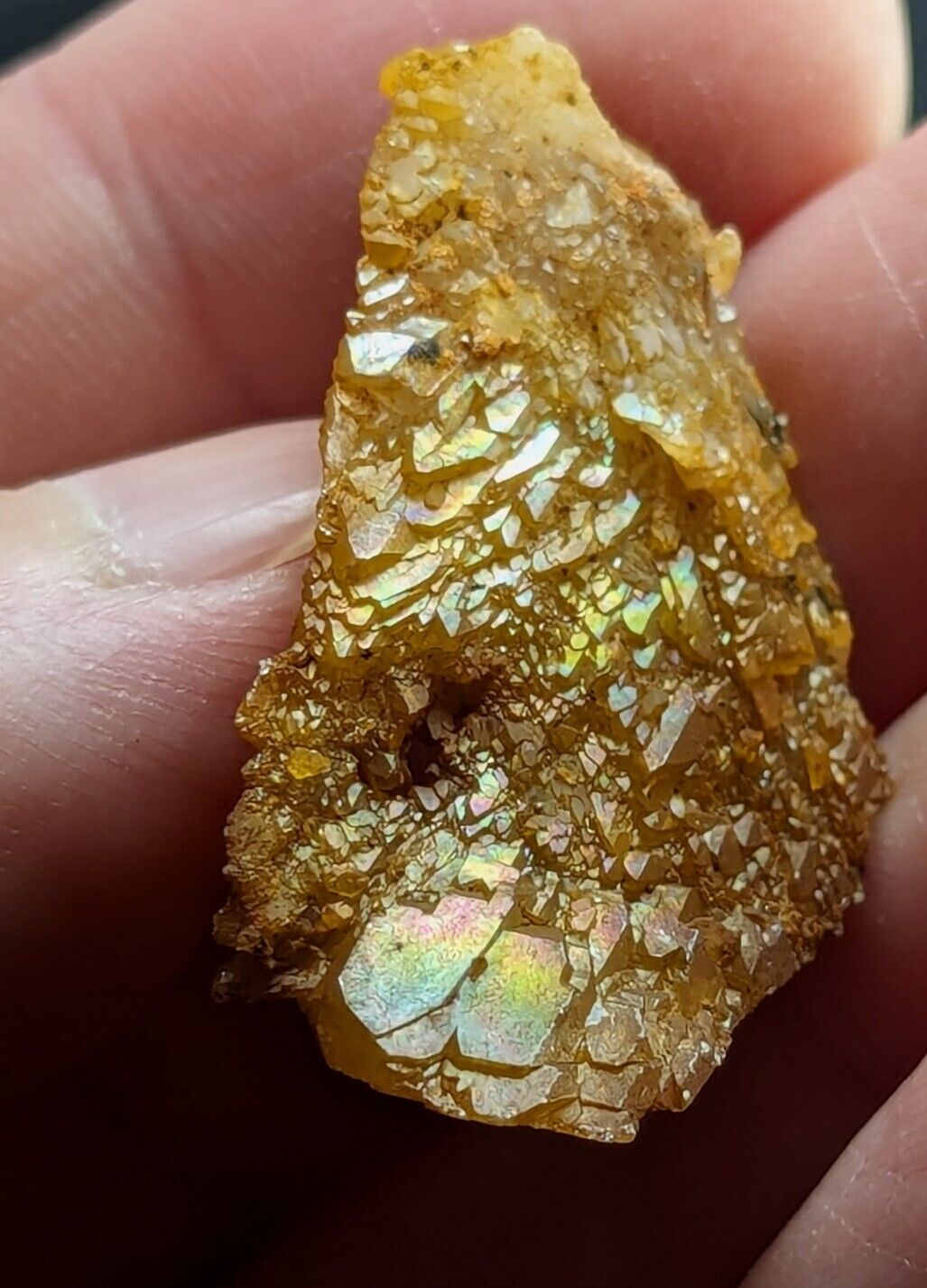 Unique Quartz Crystal Floater - Garland County Arkansas w/ natural iridescence - Collectibles:Rocks Fossils &
