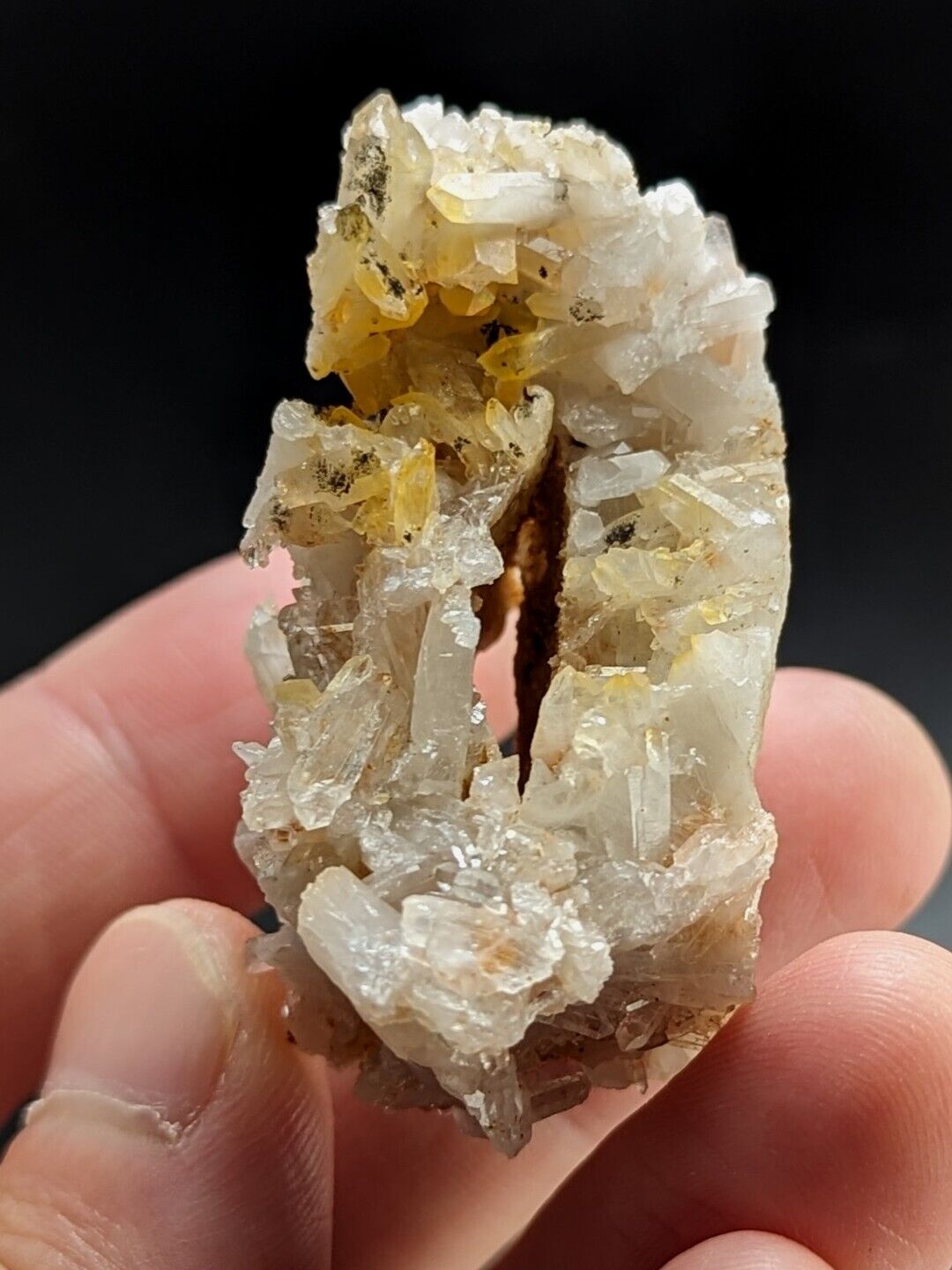 Unique Quartz Crystal Floater - Garland County Arkansas w/ natural iridescence - Collectibles:Rocks Fossils &