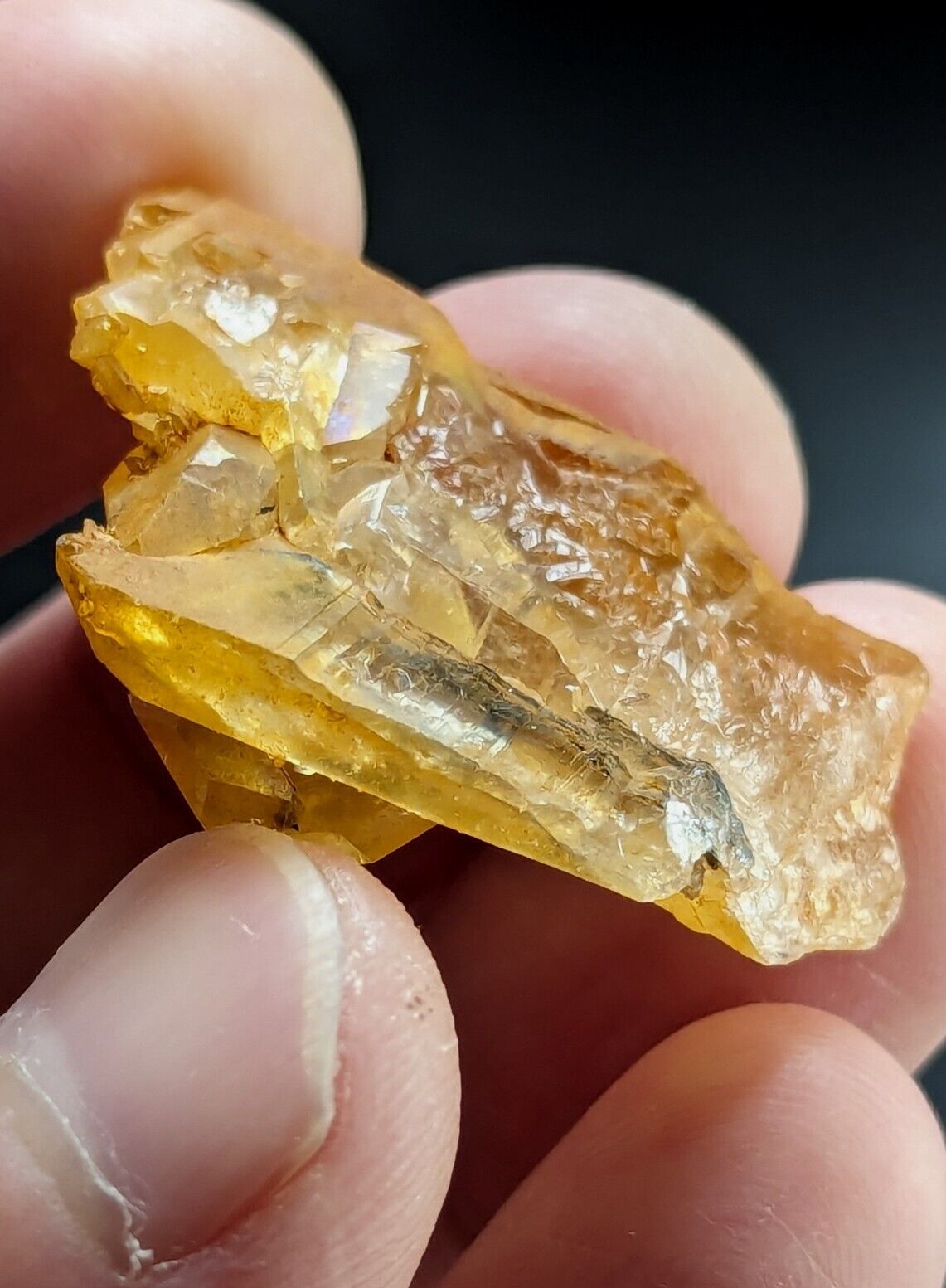 Unique Quartz Crystal Floater - Garland County Arkansas w/ natural iridescence - Collectibles:Rocks Fossils &
