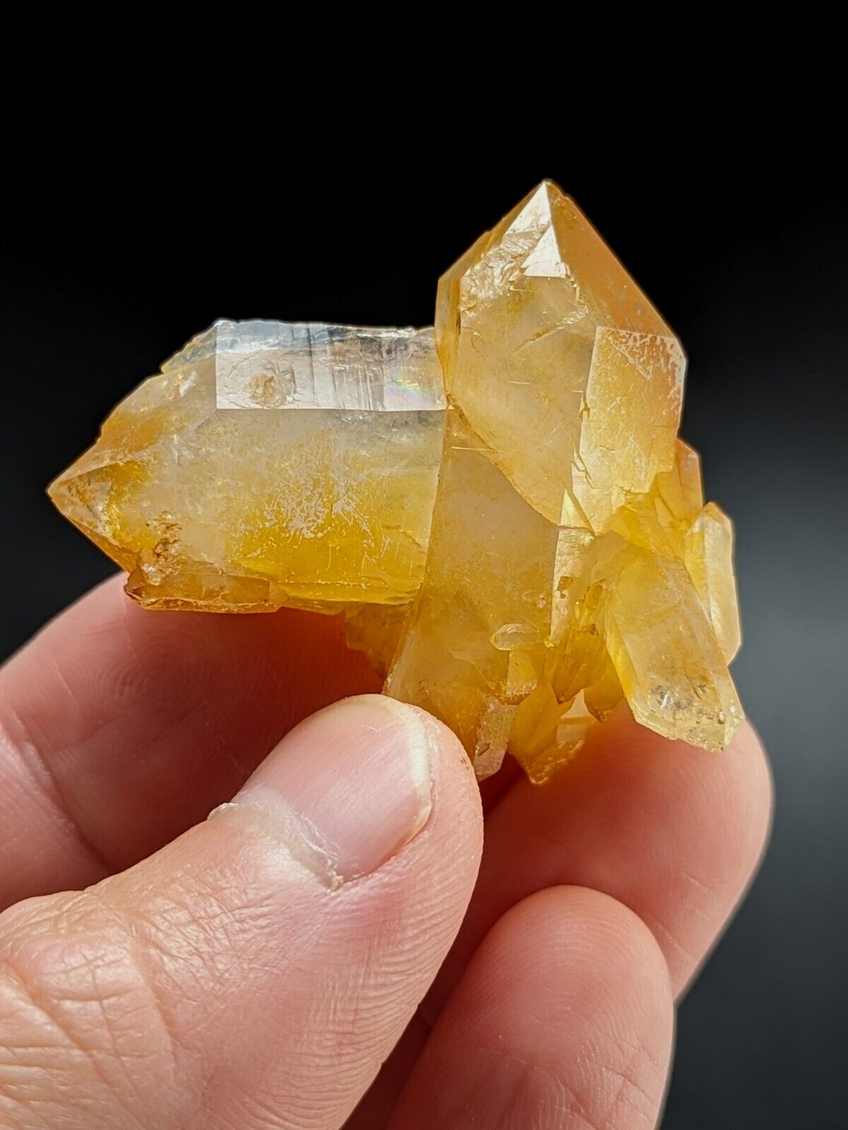 Unique Quartz Crystal Floater - Garland County Arkansas w/ natural iridescence - Collectibles:Rocks Fossils &